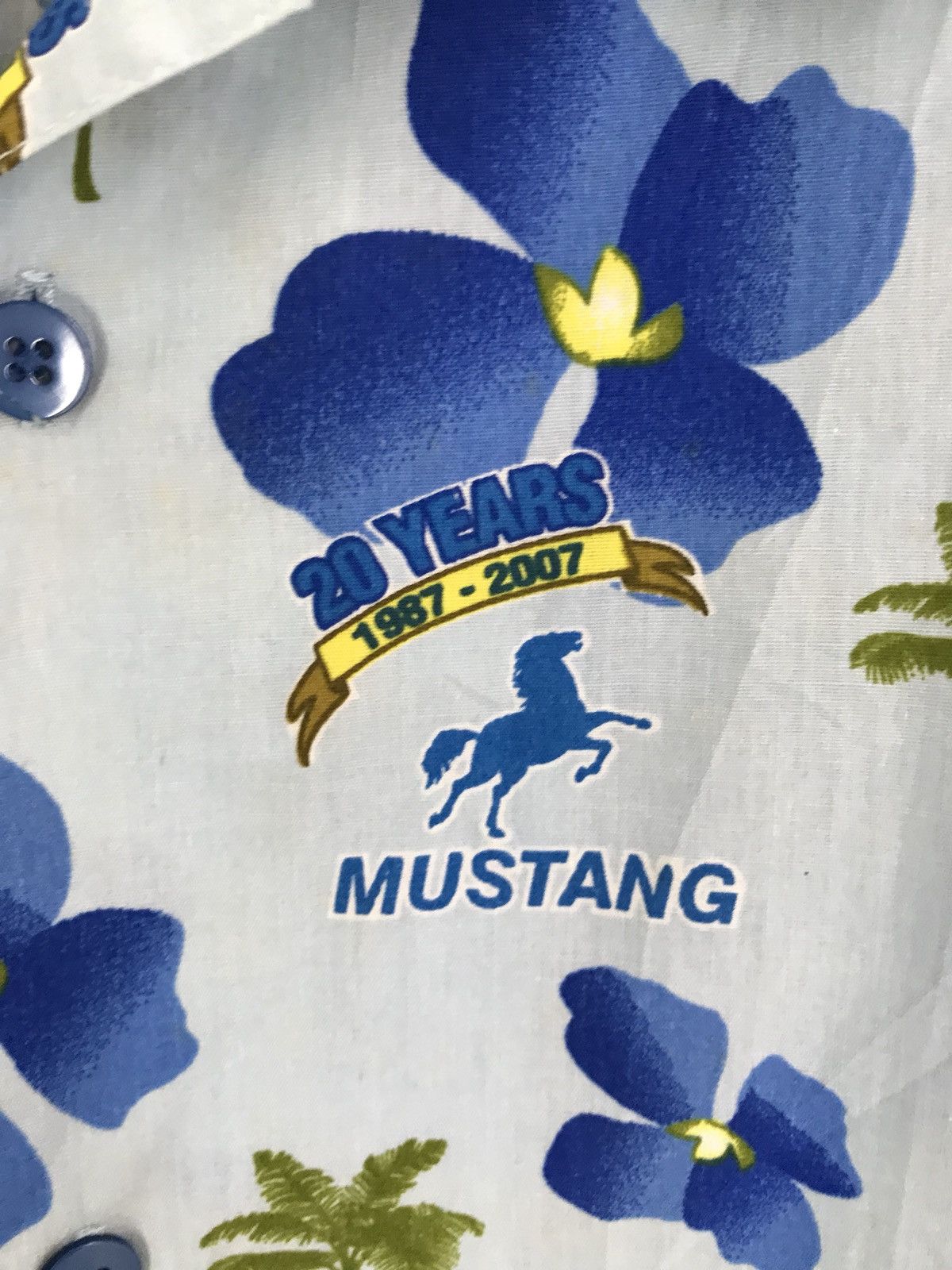 Mustang Vintage Mustang Hawaiian Shirt Size US XL / EU 56 / 4 - 5 Thumbnail