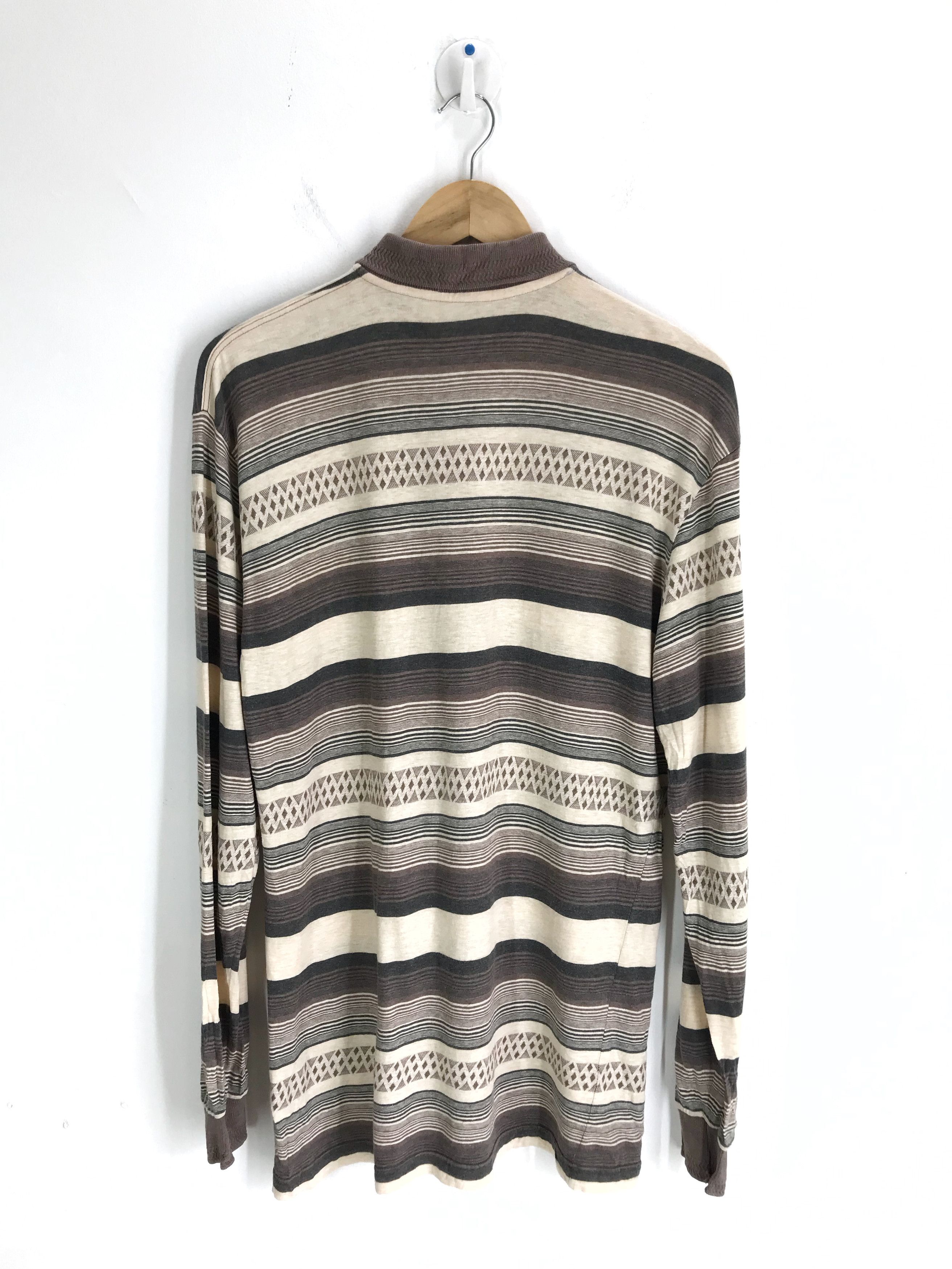 Longchamp Vintage LONGCHAMP PARIS Made In Italy Striped Shirt Size US M / EU 48-50 / 2 - 6 Thumbnail