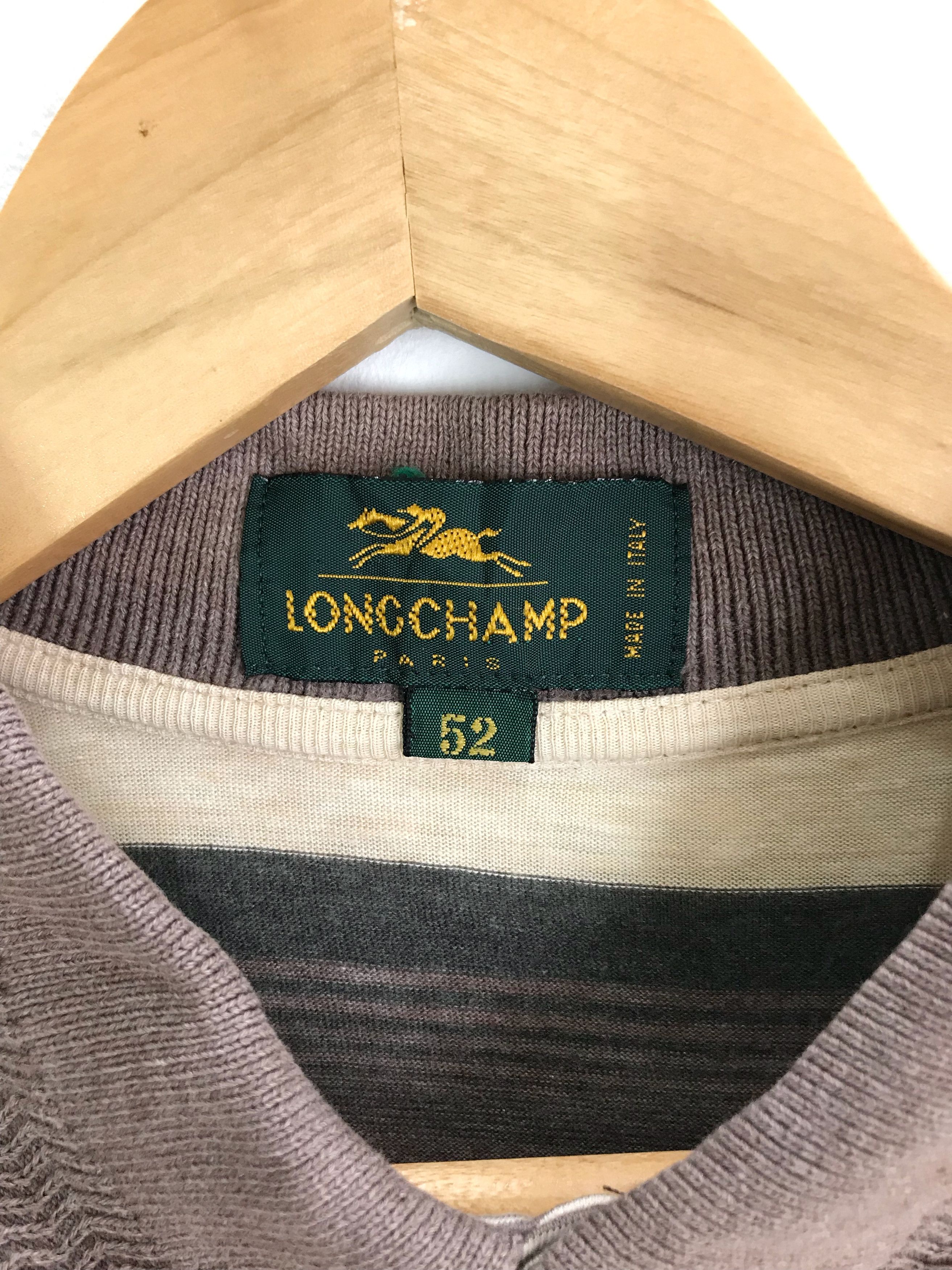 Longchamp Vintage LONGCHAMP PARIS Made In Italy Striped Shirt Size US M / EU 48-50 / 2 - 5 Thumbnail