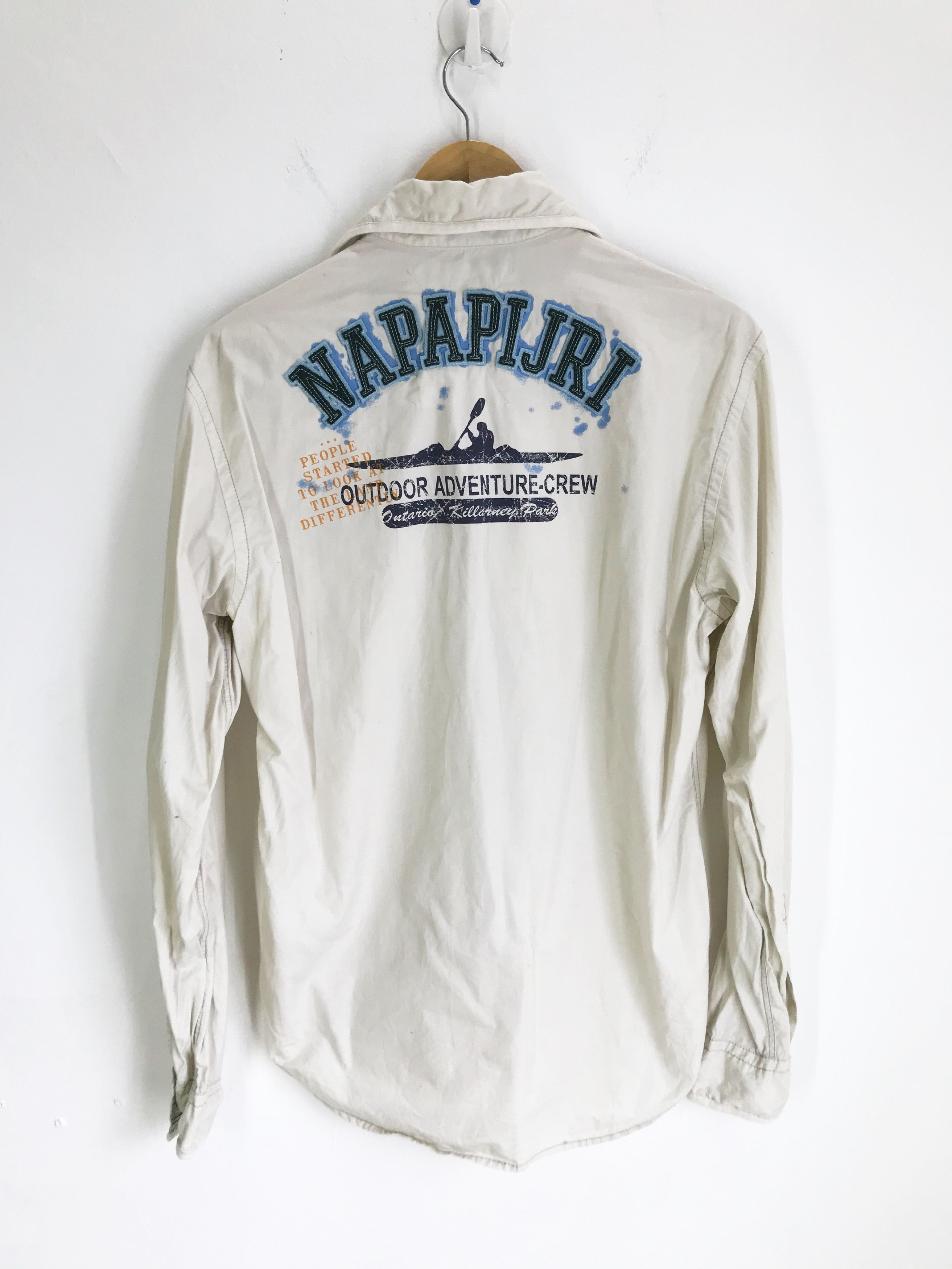 Napapijri NAPAPIJRI Geographic Double Pocket Button Down Shirt Size US M / EU 48-50 / 2 - 1 Thumbnail