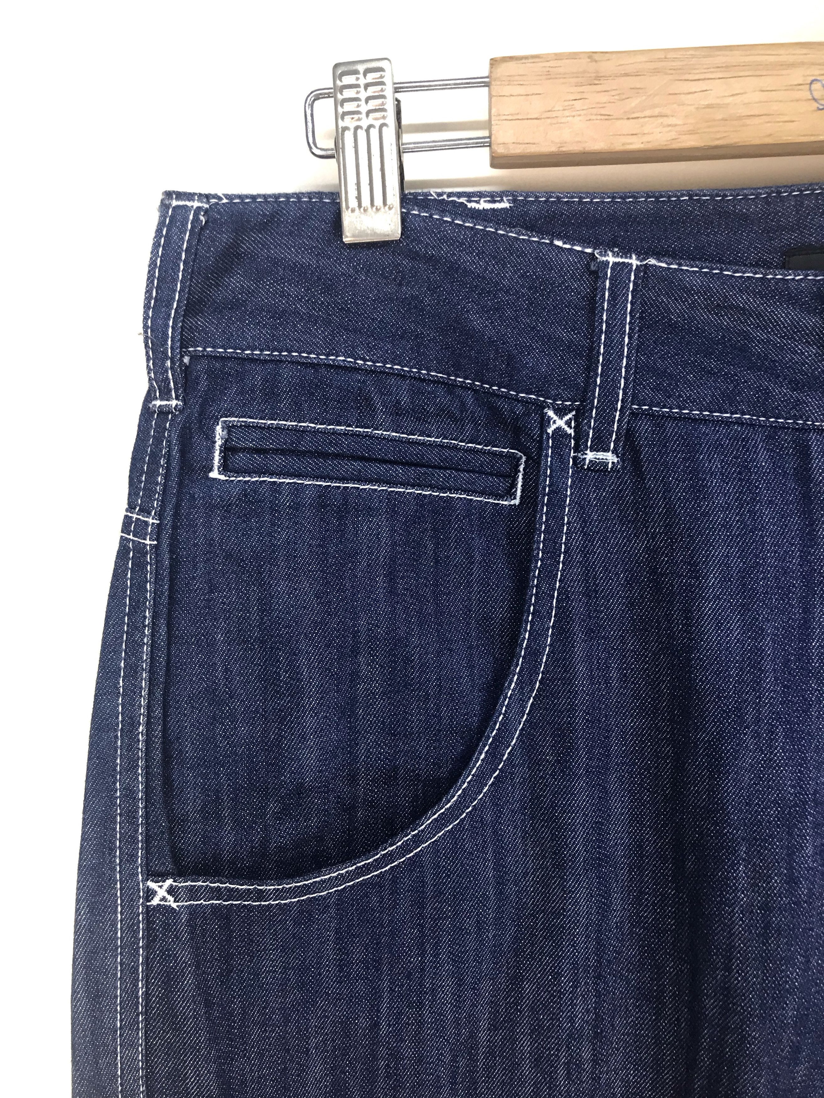 Comme des Garcons × Undercover Japanese Brand HARE Drop Crotch Denim Jeans Size US 31 - 5 Thumbnail