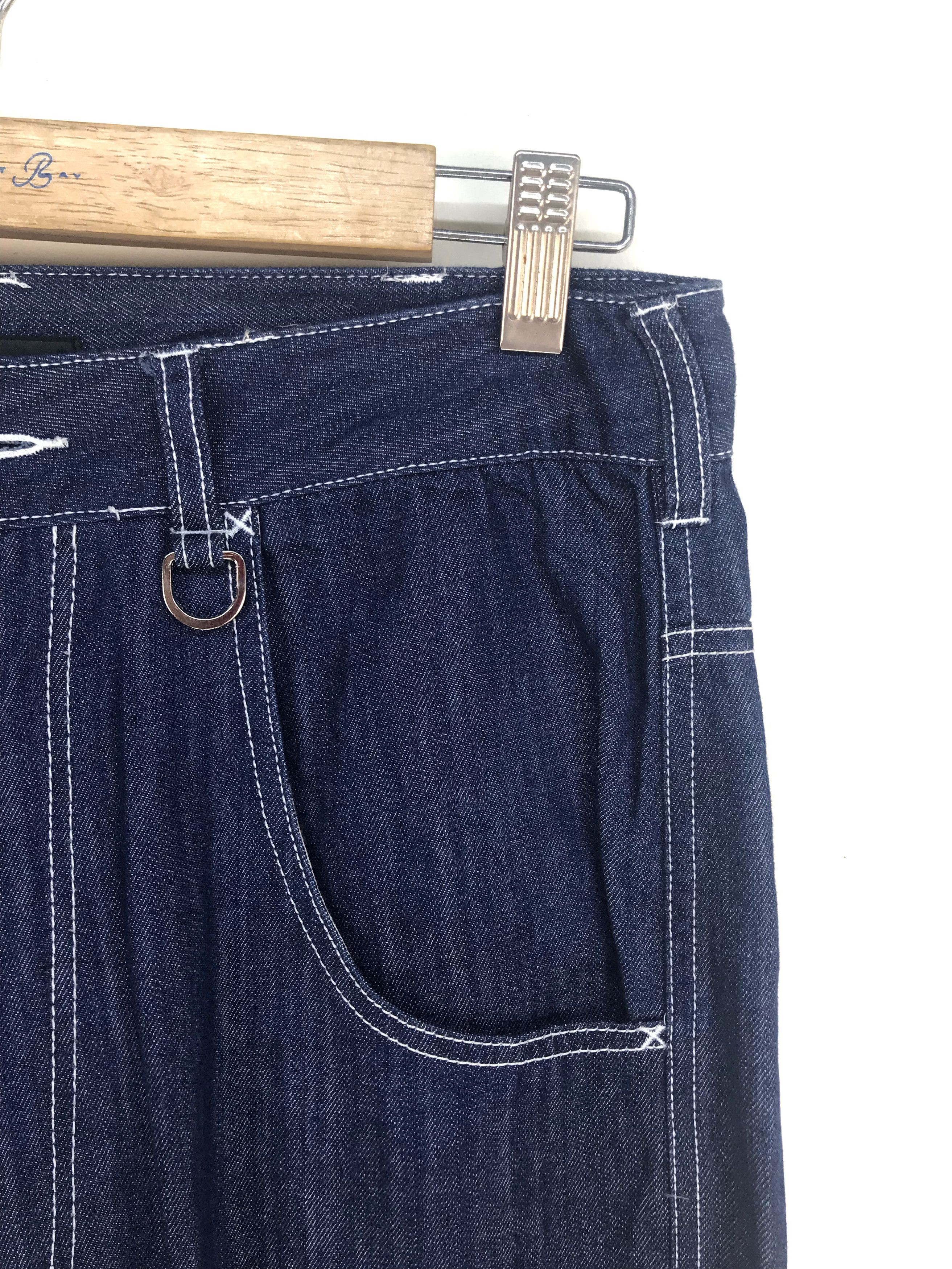 Comme des Garcons × Undercover Japanese Brand HARE Drop Crotch Denim Jeans Size US 31 - 6 Thumbnail