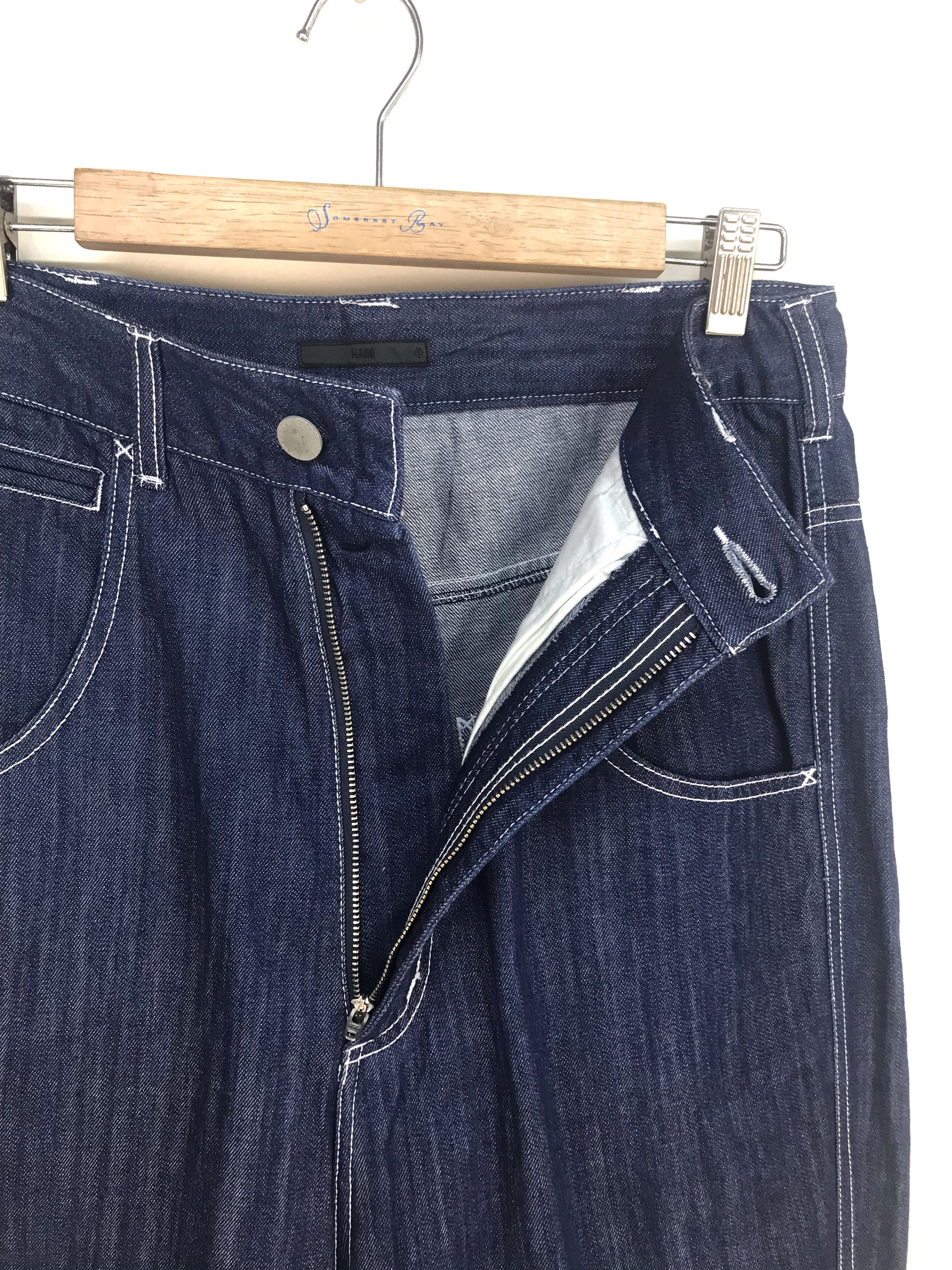 Comme des Garcons × Undercover Japanese Brand HARE Drop Crotch Denim Jeans Size US 31 - 14 Thumbnail