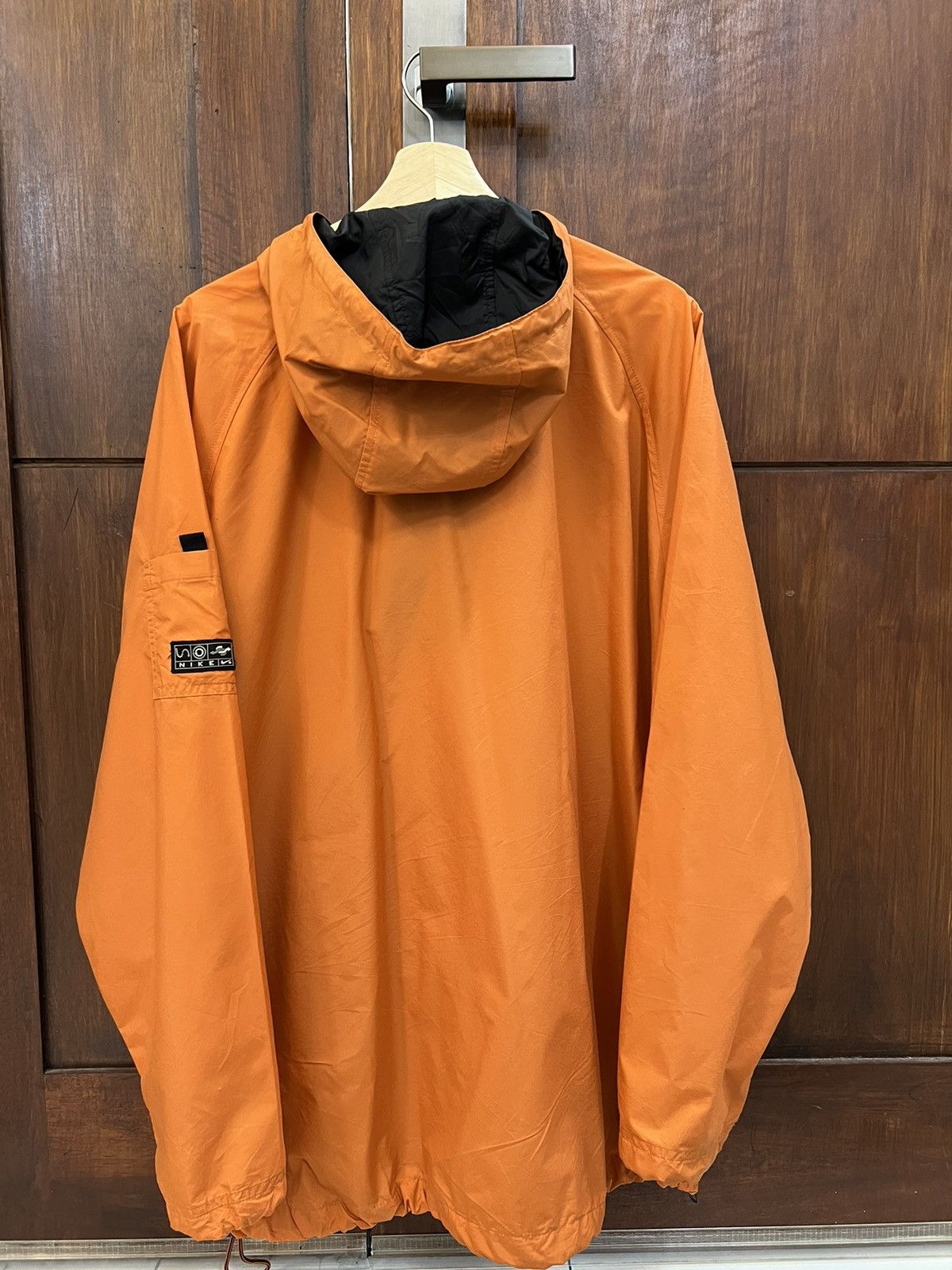 Nike × Vintage Nike Small Swoosh Center Windbreakers Jacket Size US XL / EU 56 / 4 - 2 Thumbnail