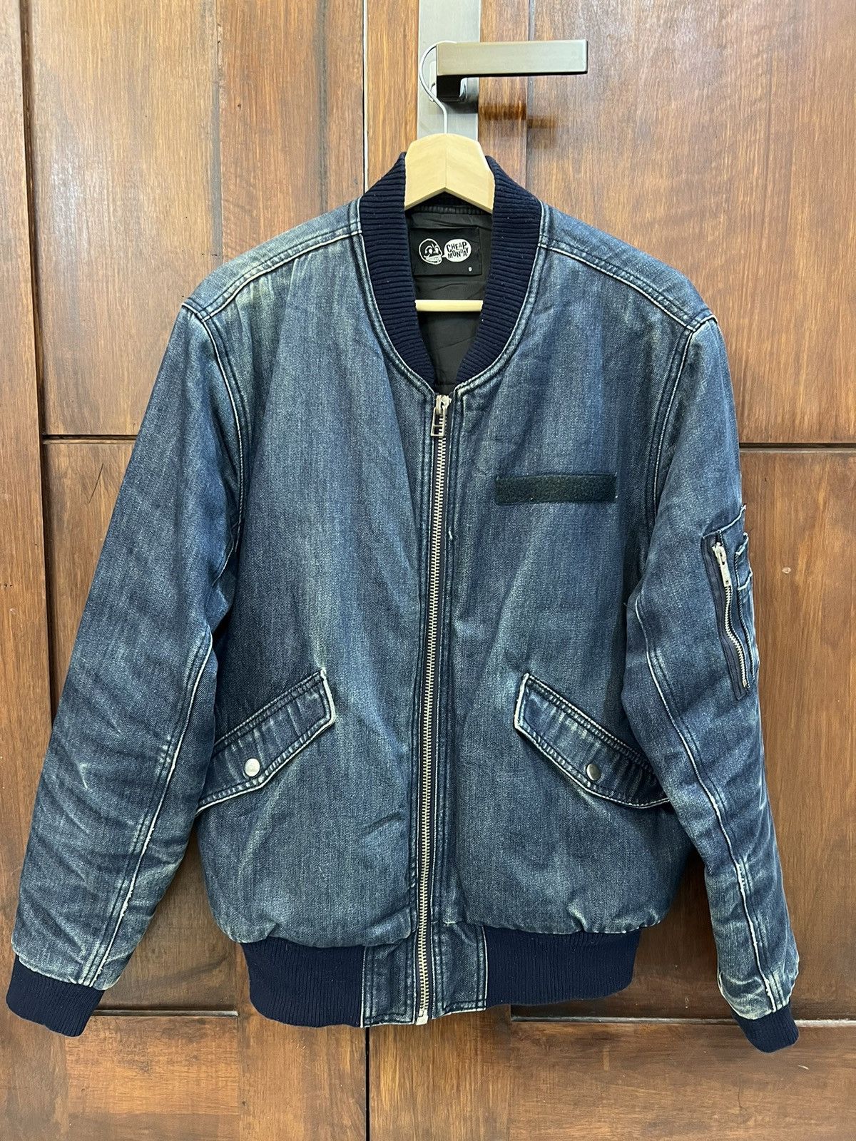 Cheap Monday Denim Bomber Jacket Women's denim Napoleon Jacket