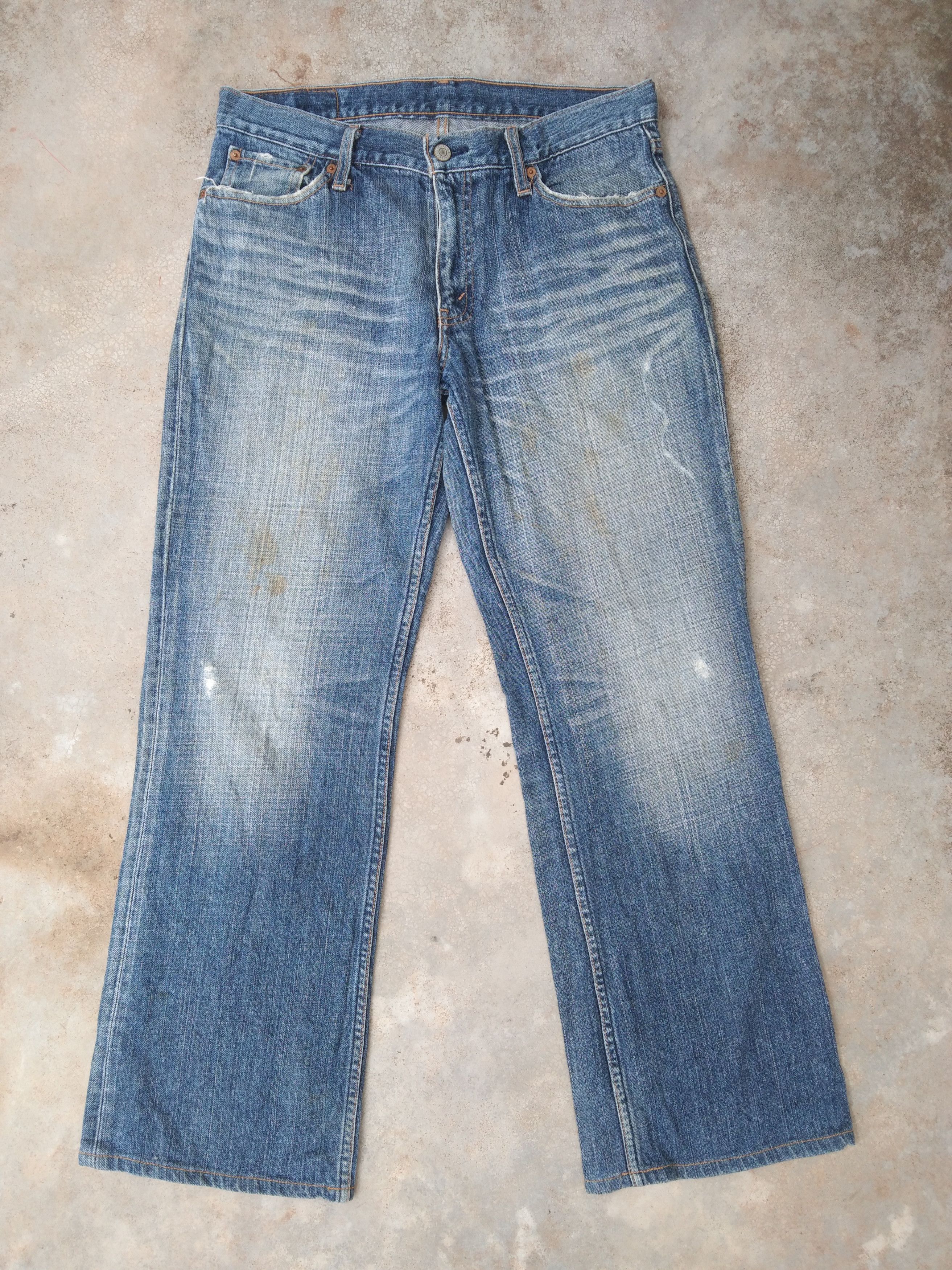 Levi's Vintage Levi's Jeans 537 Distressed Denim 31x29.5 Size US 31 - 1 Thumbnail