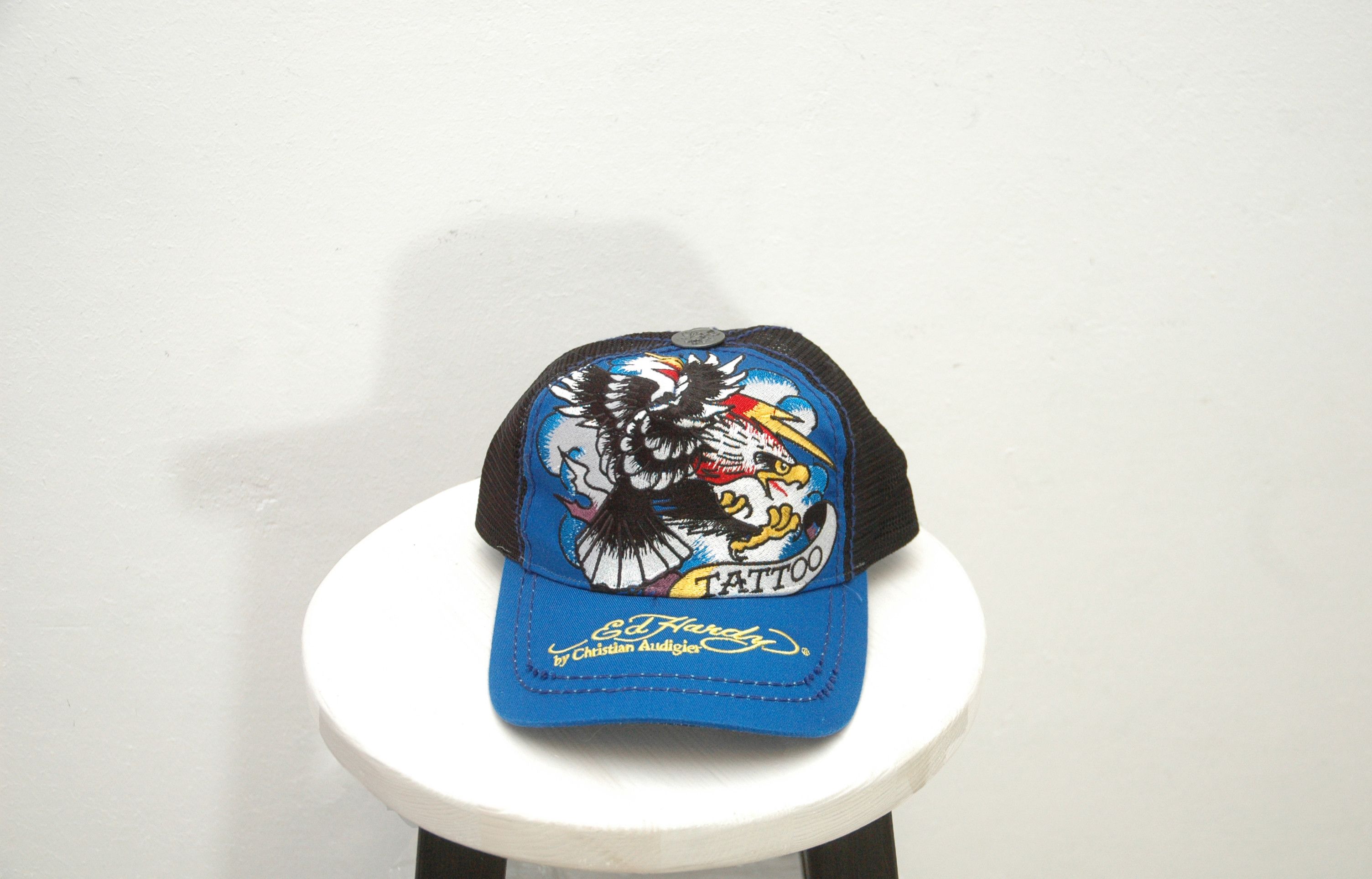 Ed Hardy NWT Ed Hardy Christian Audigier 77 Tattoo Eagle Cap Size ONE SIZE - 1 Thumbnail