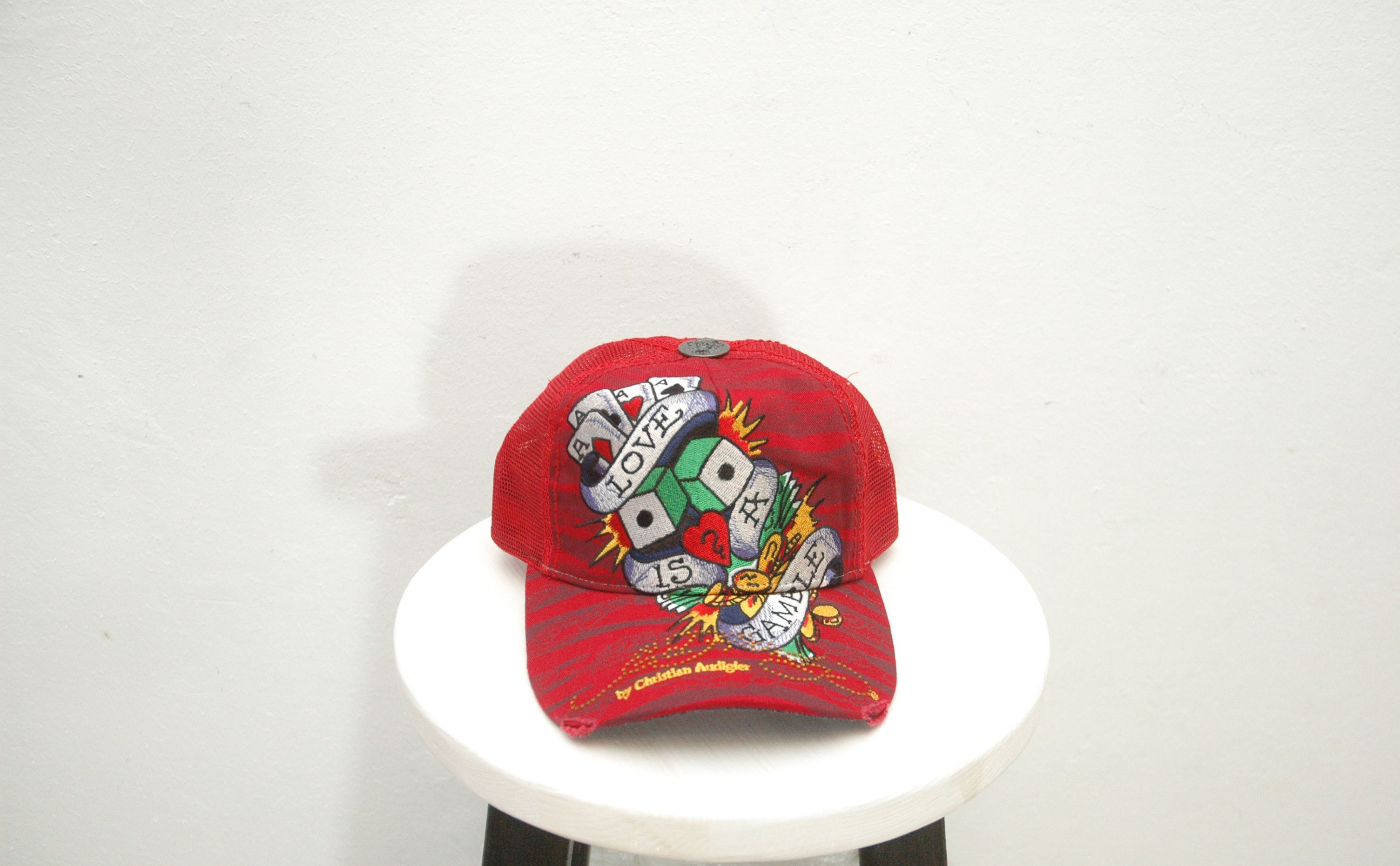NWT Ed Hardy Christian Audigier Loveis A Gamble Cap