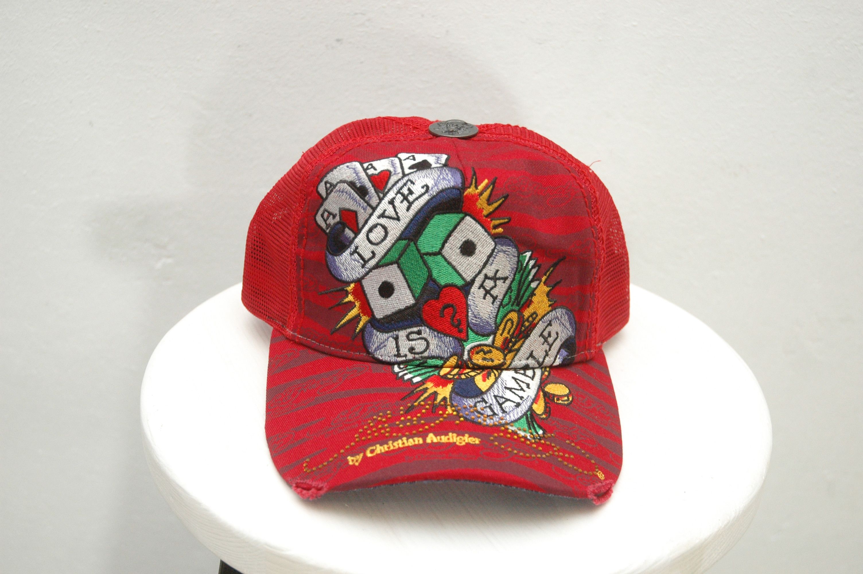 Ed Hardy NWT Ed Hardy Christian Audigier Loveis A Gamble Cap Size ONE SIZE - 2 Thumbnail