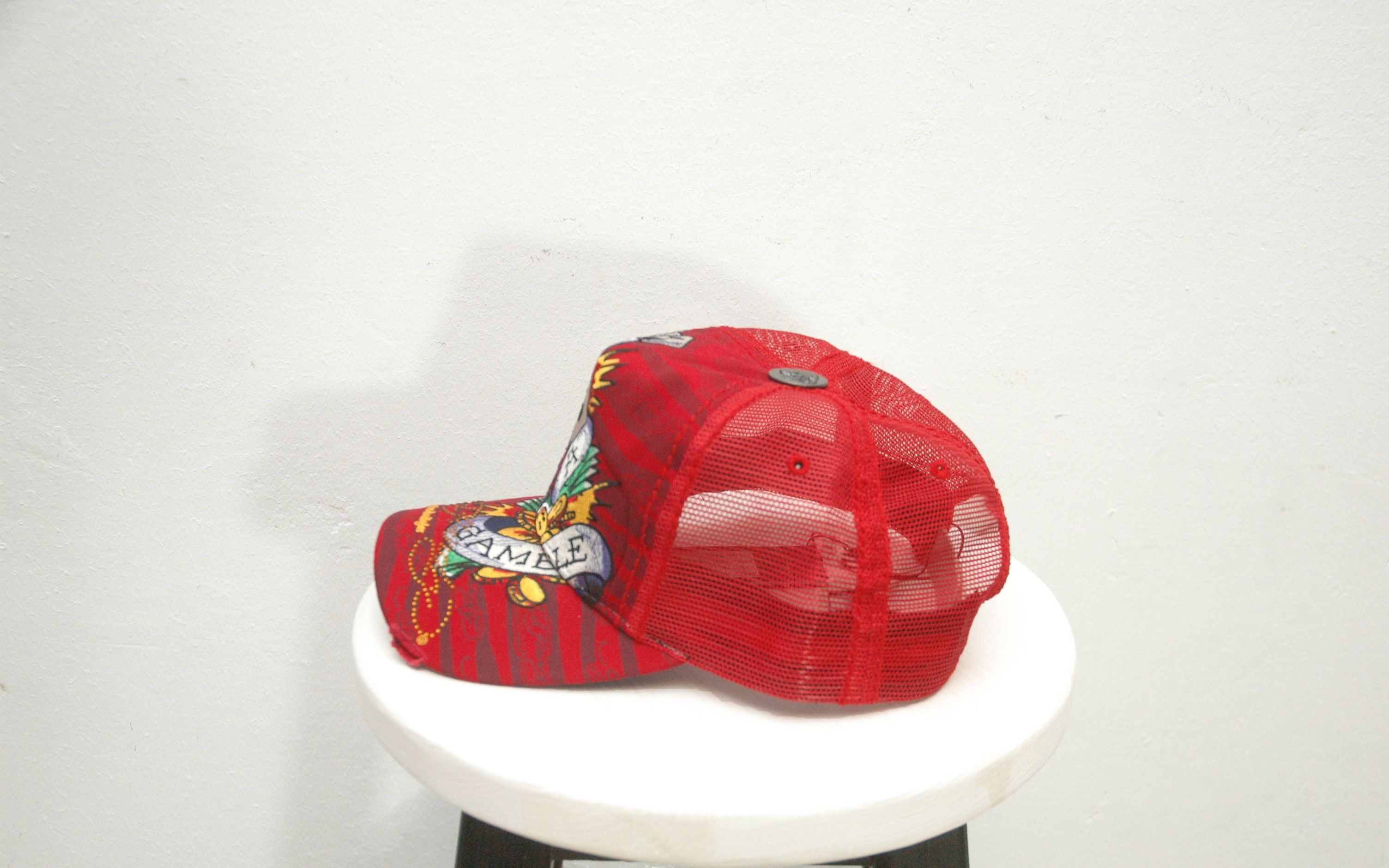 Ed Hardy NWT Ed Hardy Christian Audigier Loveis A Gamble Cap Size ONE SIZE - 3 Thumbnail