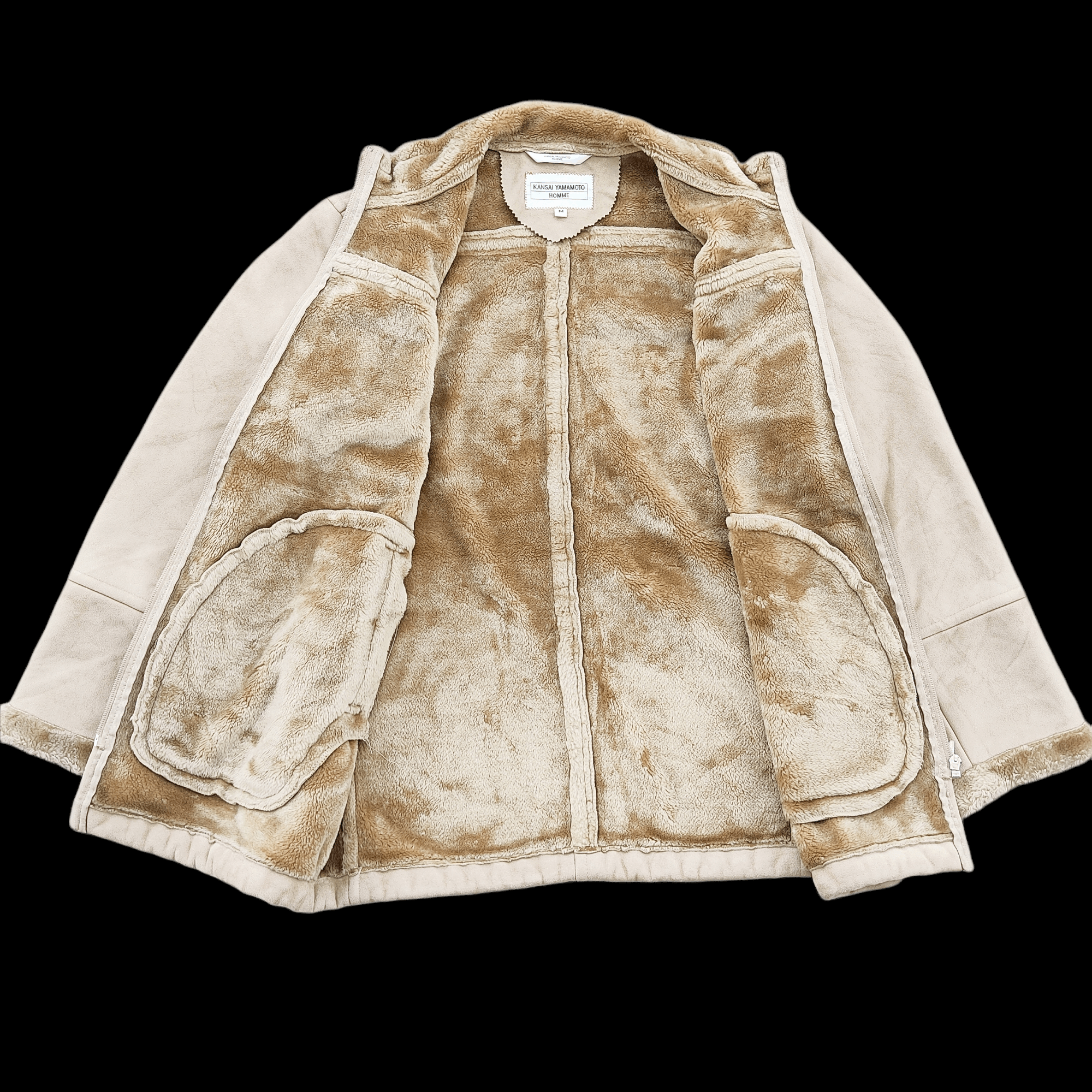 Japanese Brand KANSAI YAMAMOTO Homme Shearling Sheepskin Jackets Size US M / EU 48-50 / 2 - 4 Thumbnail
