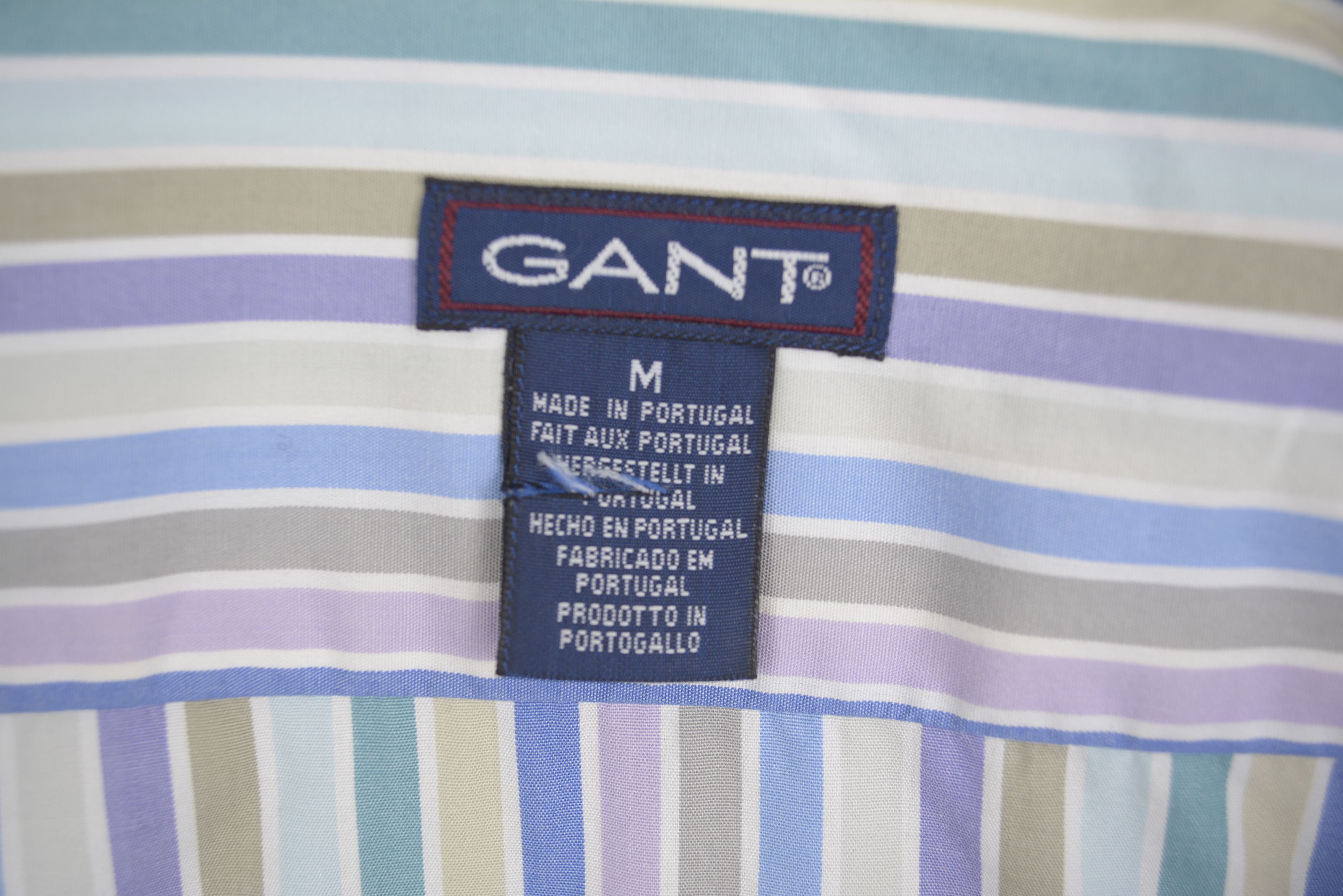 Gant 80s Poplin Shirt Dress Fit Button Up Pinstriped Double Cuff Size US M / EU 48-50 / 2 - 4 Thumbnail