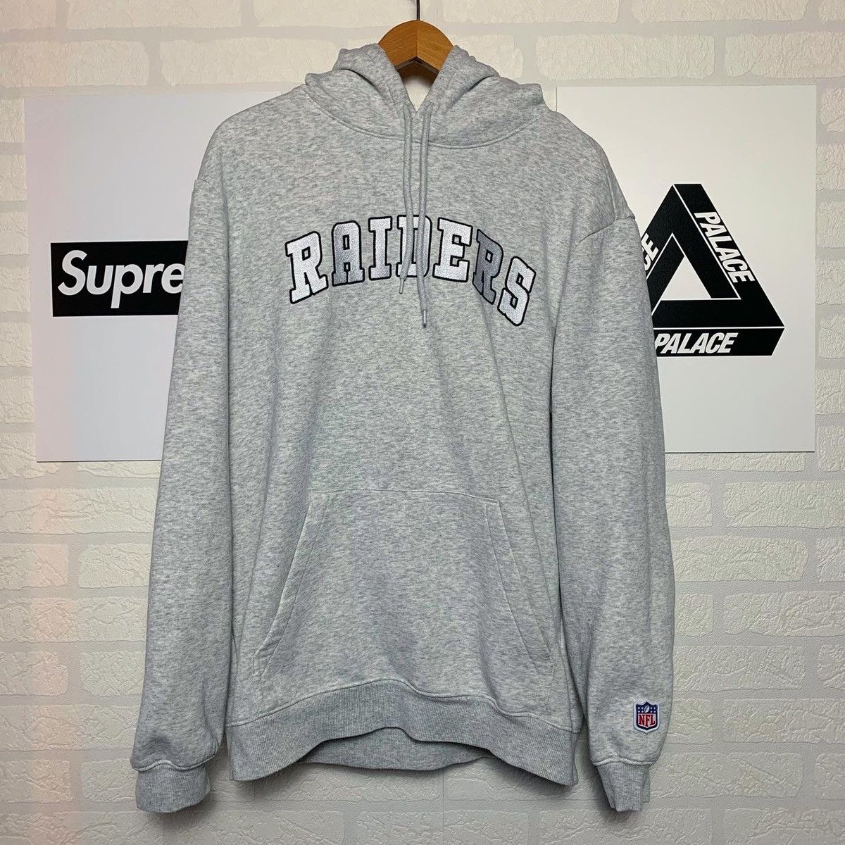 H M NFL Hoodie Raiders NFL grey H M Grailed