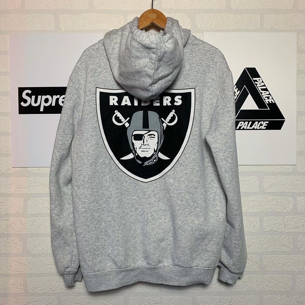 H M NFL Hoodie Raiders NFL grey H M Grailed