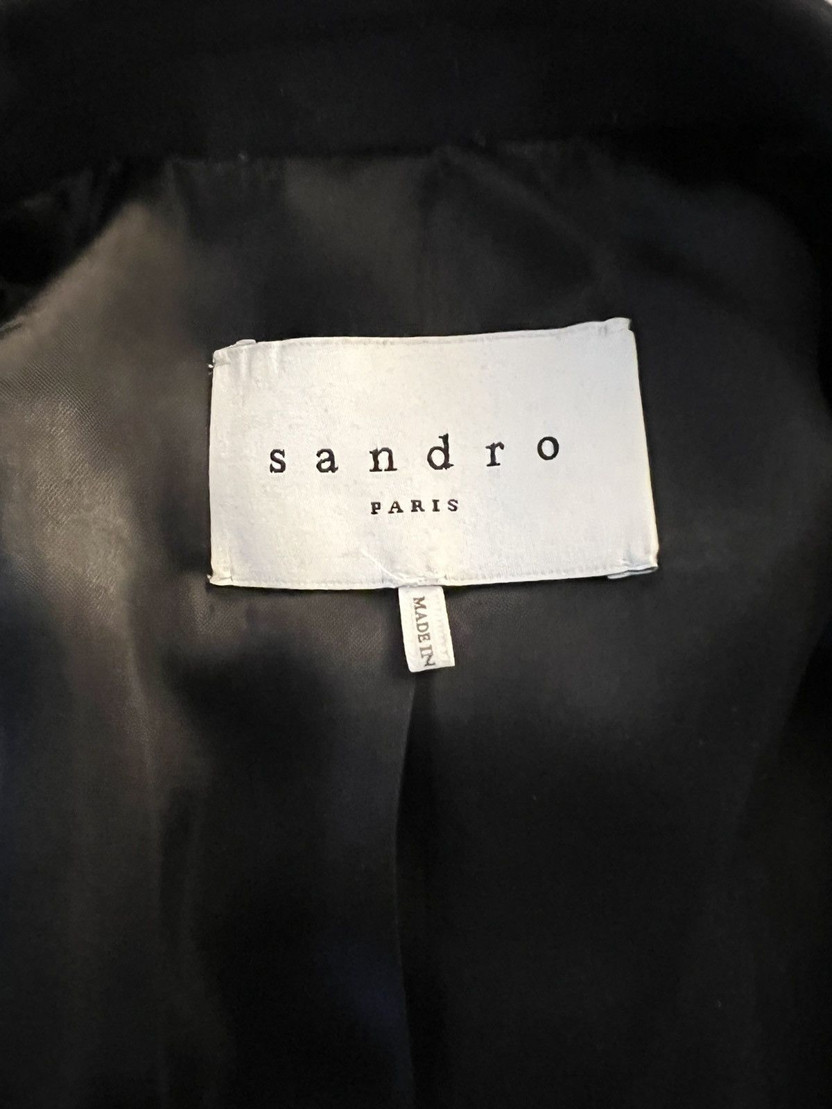 Sandro Sandro Shawl Collar Blazer Size 38R - 2 Thumbnail