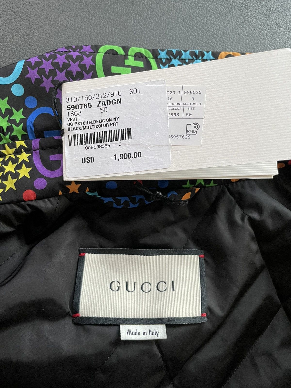 Gucci $2,200 Value Super Runway Gucci Limited Edition Logo Vest Size US XXL / EU 58 / 5 - 3 Thumbnail