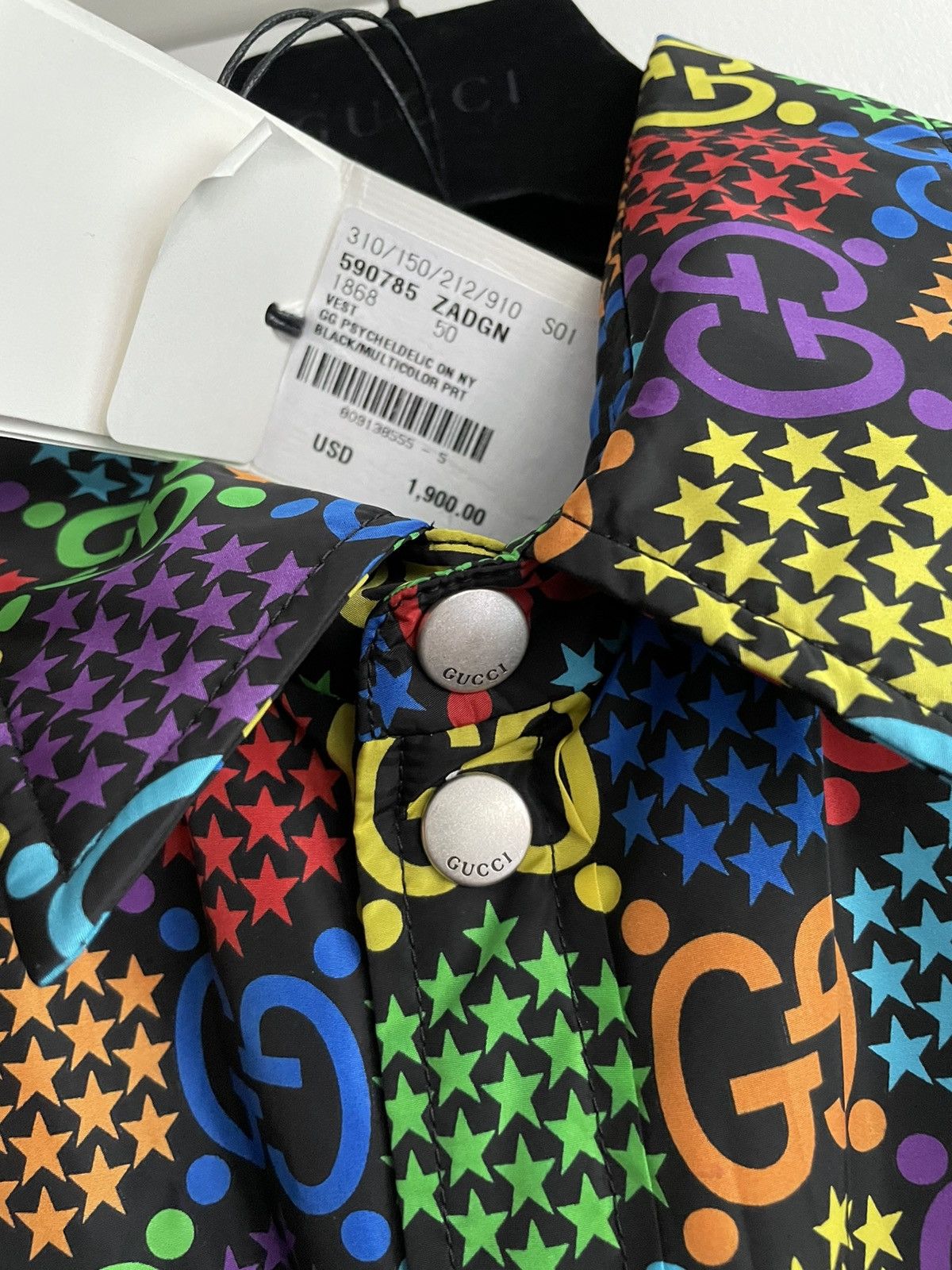 Gucci $2,200 Value Super Runway Gucci Limited Edition Logo Vest Size US XXL / EU 58 / 5 - 25 Thumbnail