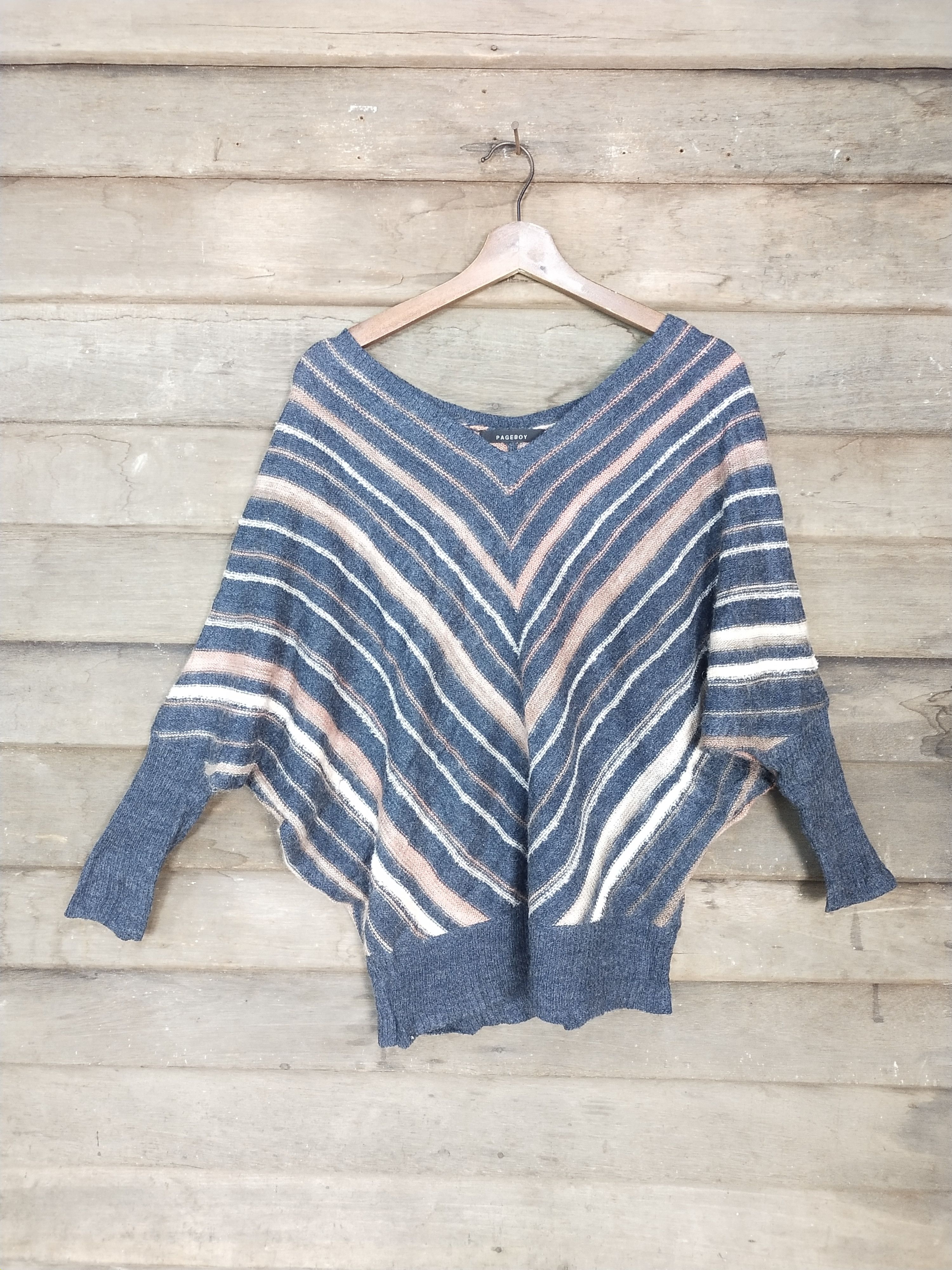Vintage Pageboy three colour stripe knitwear #S200 Size M / US 6-8 / IT 42-44 - 1 Thumbnail