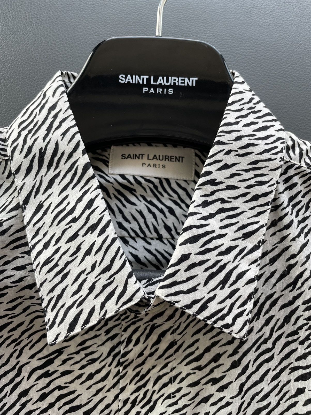 Hedi Slimane × Saint Laurent Paris × Yves Saint Laurent Runway Limited Edition Saint Laurent Zebra Shirt Brand New Size US XL / EU 56 / 4 - 12 Thumbnail