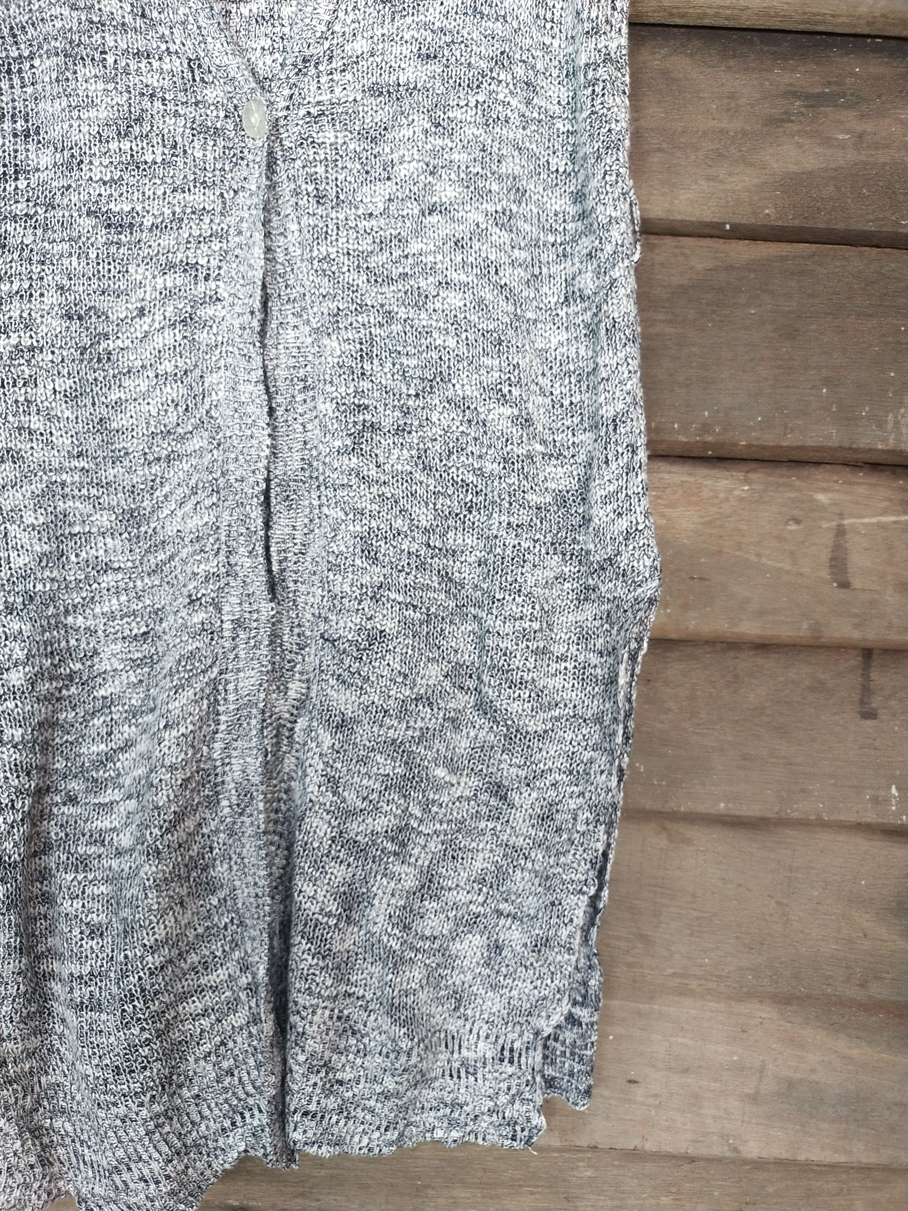 Japanese Brand GU grey sleeveless cardigan #S202 Size M / US 6-8 / IT 42-44 - 3 Thumbnail