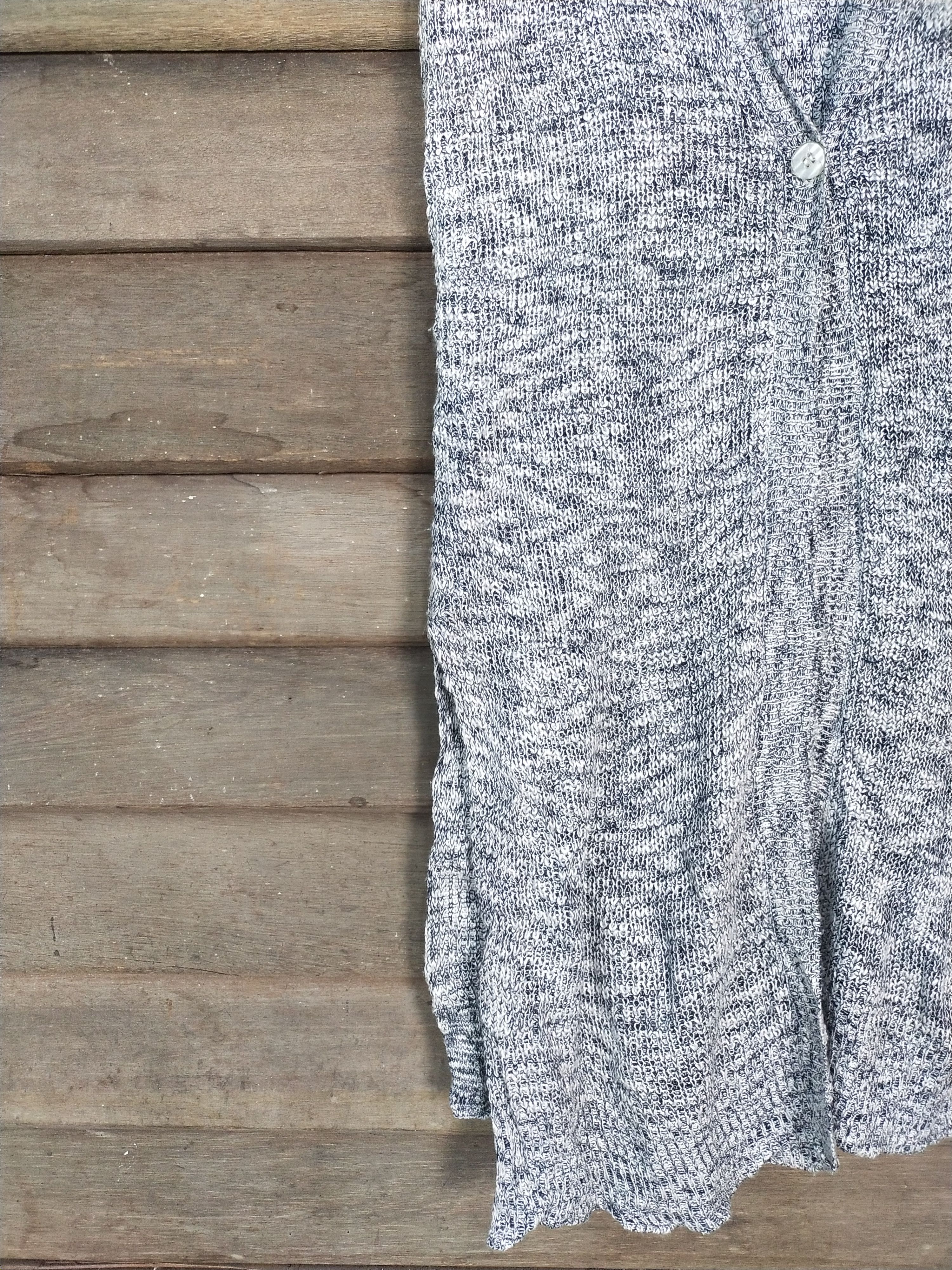 Japanese Brand GU grey sleeveless cardigan #S202 Size M / US 6-8 / IT 42-44 - 5 Thumbnail