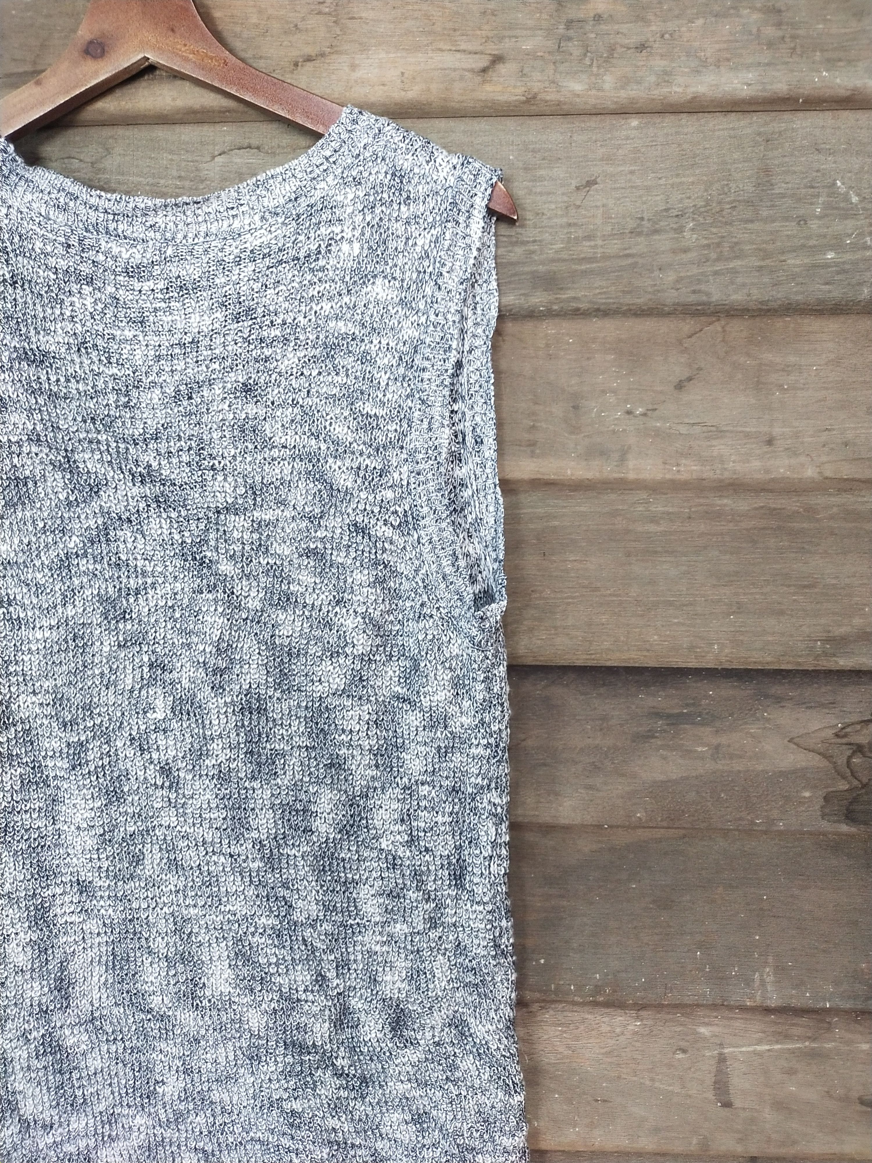 Japanese Brand GU grey sleeveless cardigan #S202 Size M / US 6-8 / IT 42-44 - 10 Thumbnail