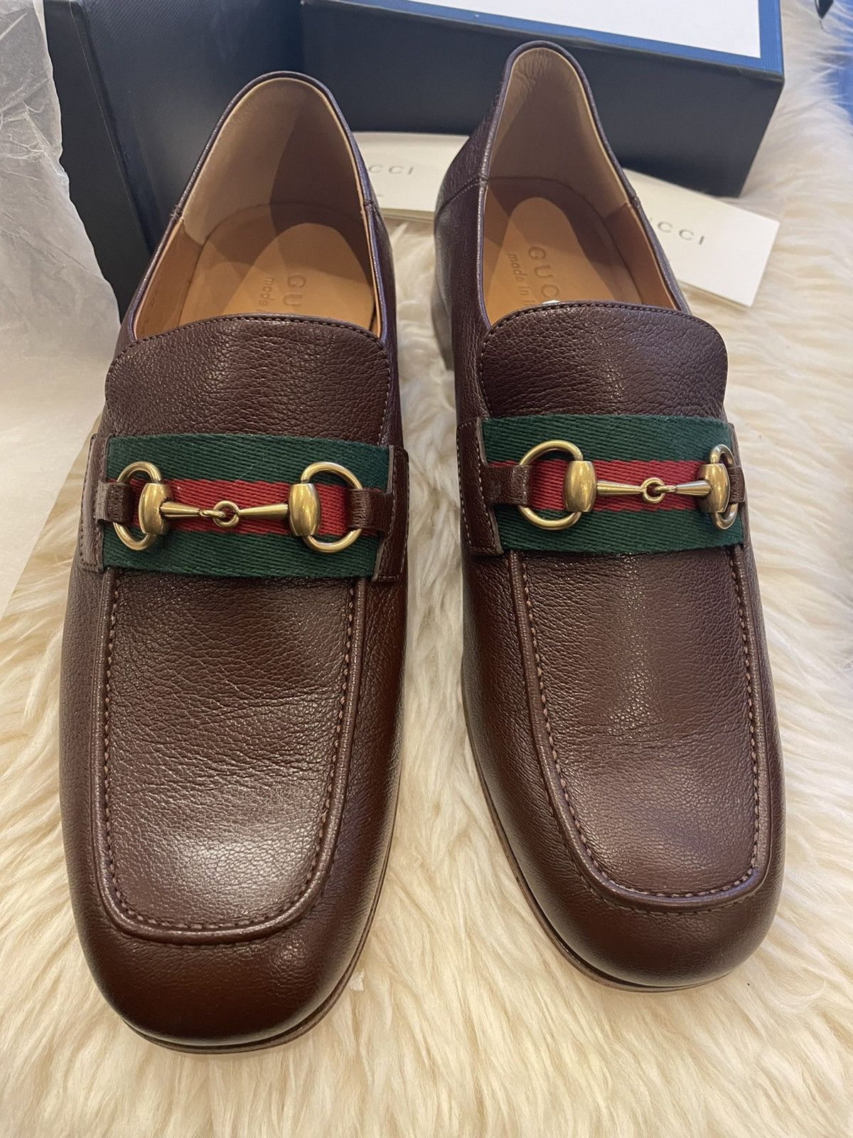 Gucci Iconic Super Classic Limited Havely Kid Leather Loafers New Size US 10.5 / EU 43-44 - 9 Thumbnail