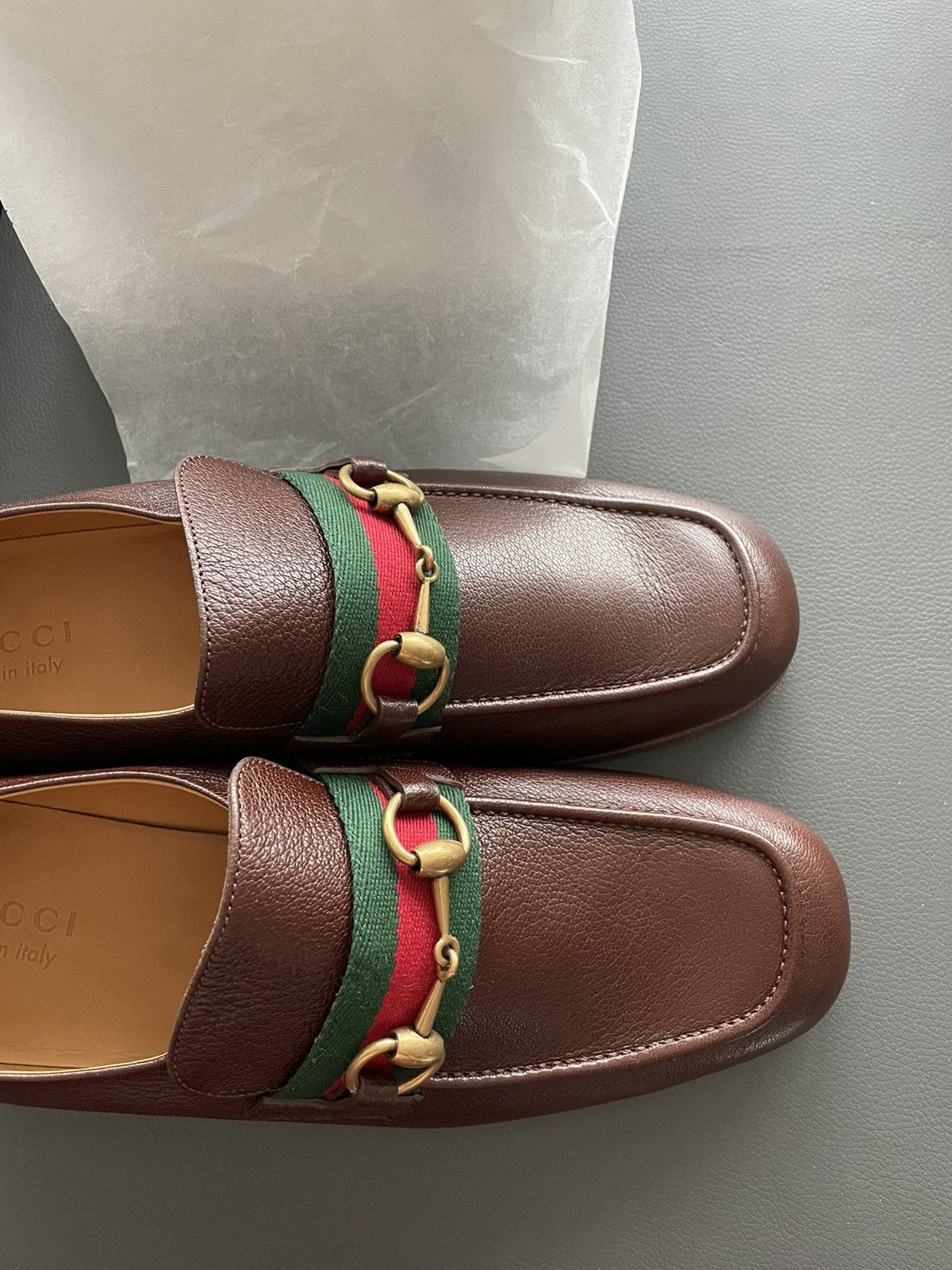 Gucci Iconic Super Classic Limited Havely Kid Leather Loafers New Size US 10.5 / EU 43-44 - 8 Thumbnail