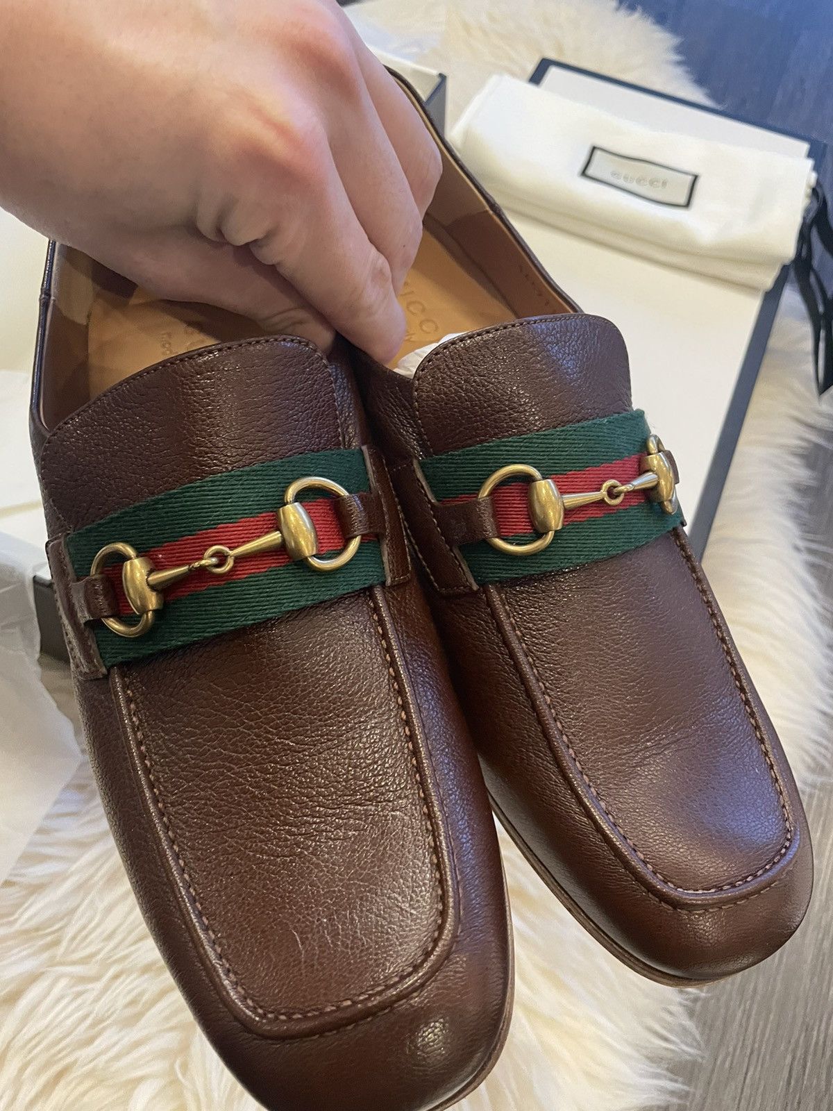 Gucci Iconic Super Classic Limited Havely Kid Leather Loafers New Size US 10.5 / EU 43-44 - 12 Thumbnail
