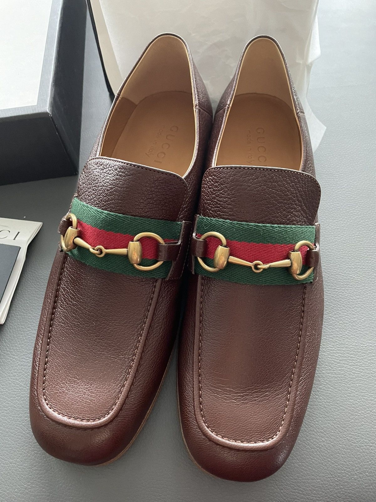 Gucci Iconic Super Classic Limited Havely Kid Leather Loafers New Size US 10.5 / EU 43-44 - 2 Thumbnail
