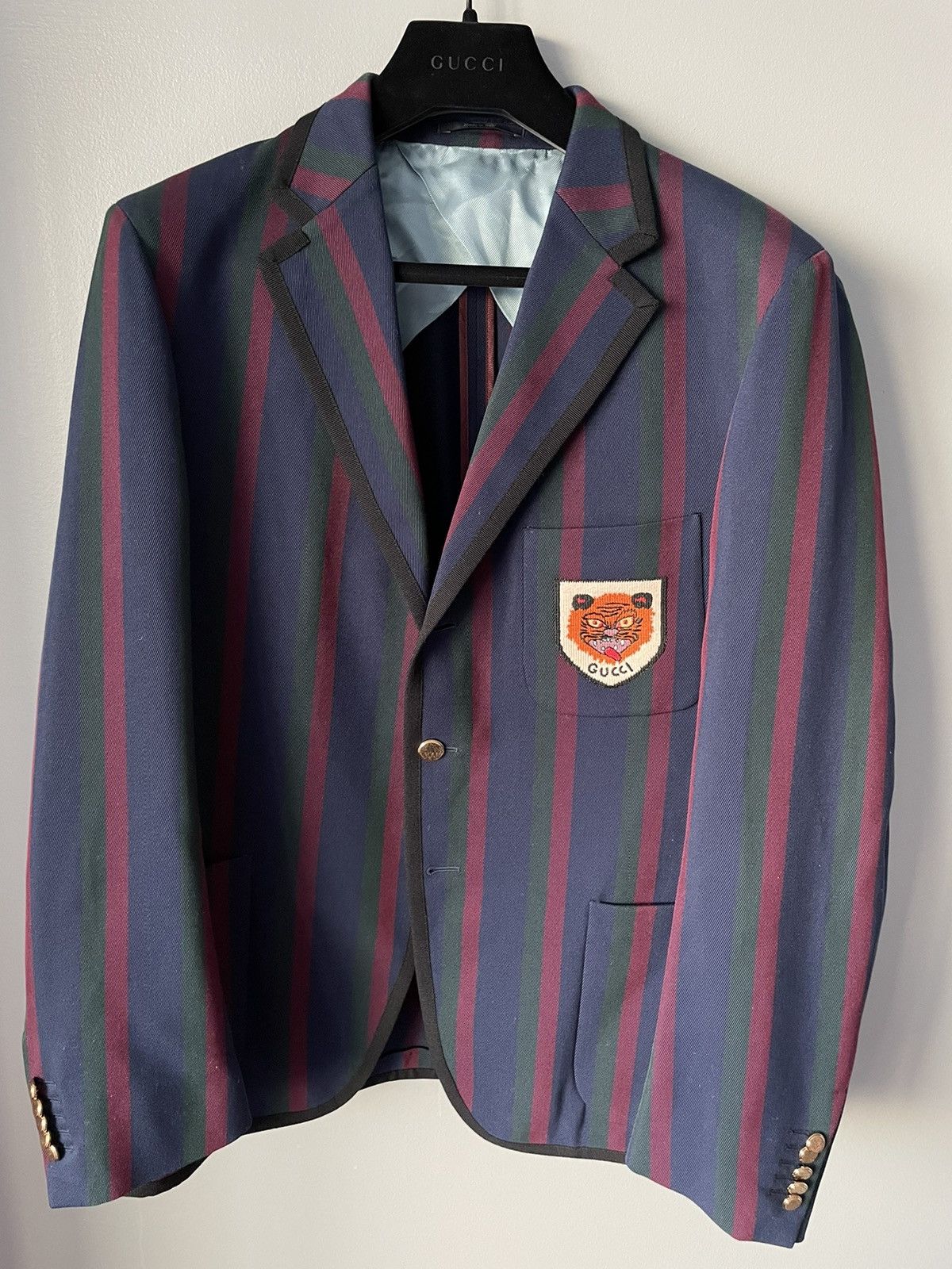 Gucci $3,300 Value Super Runway Limited Edition Tiger Logo Blazer Size 50S - 13 Thumbnail