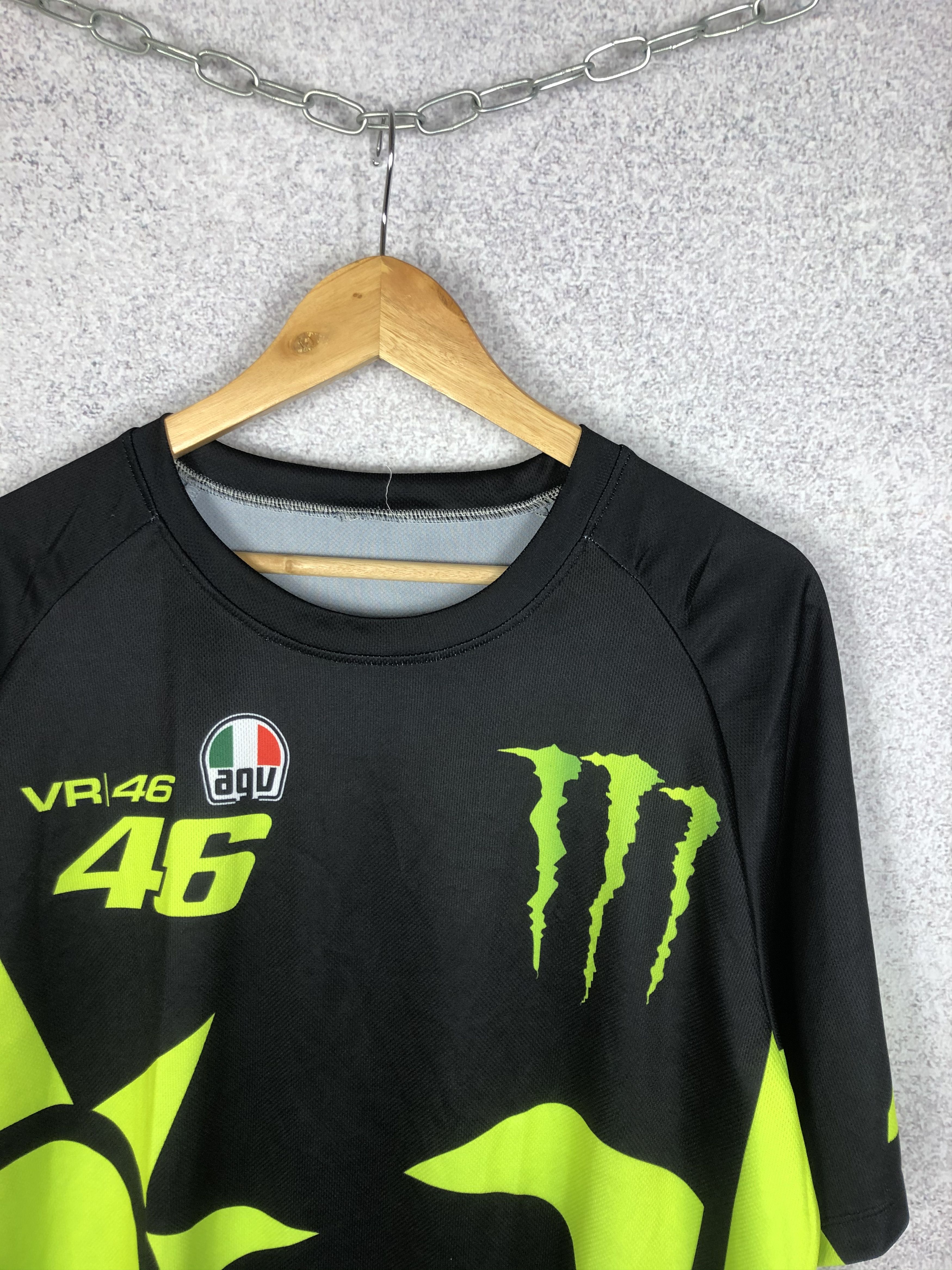 Vintage VR46 Valentino Rossi Monster Energy Racing T Shirt Size US XL / EU 56 / 4 - 2 Thumbnail