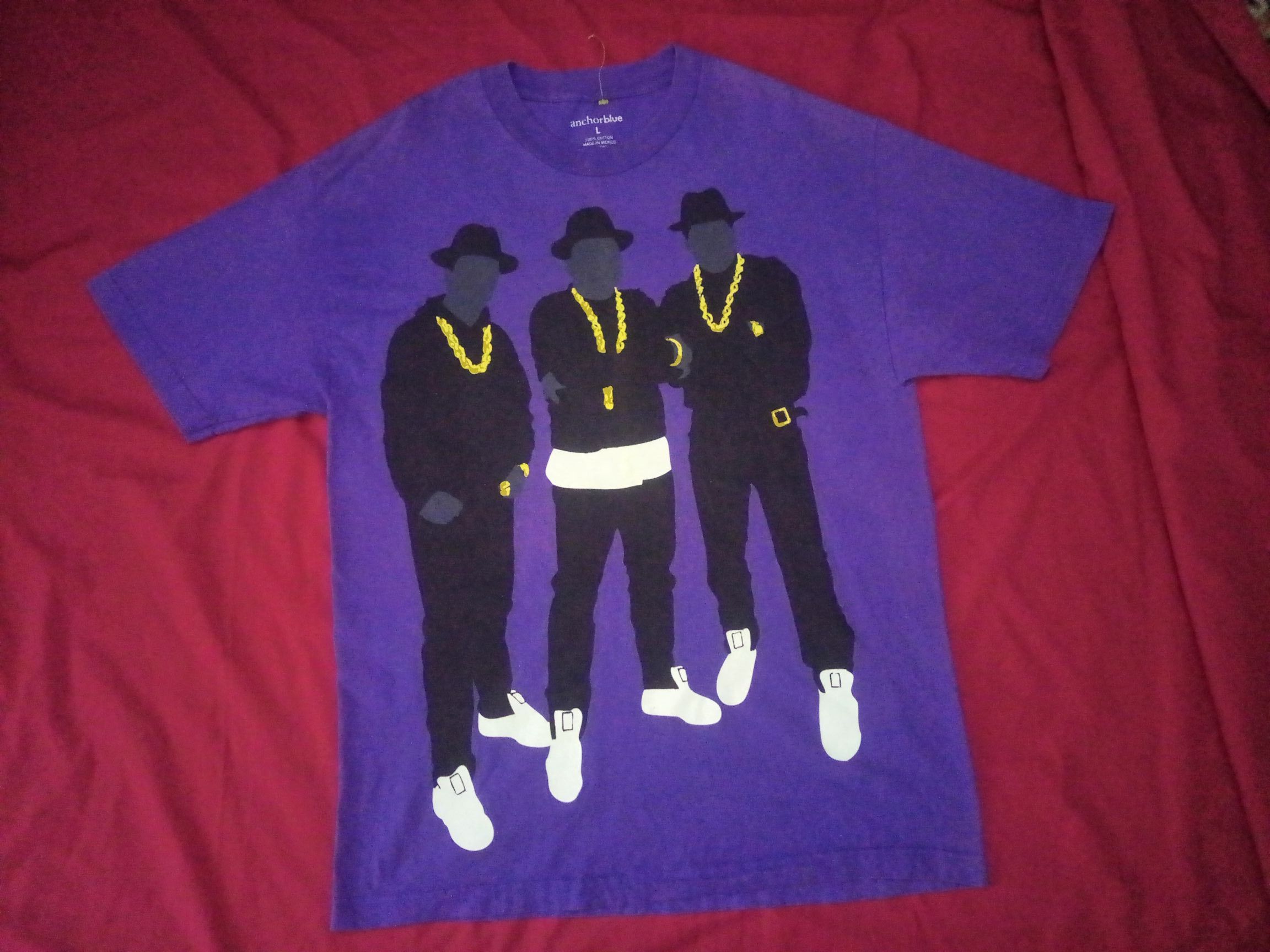 Anchor Blue Y2K Anchor Blue Run DMC tshirt band music icon rapper hiphop Size US L / EU 52-54 / 3 - 2 Thumbnail