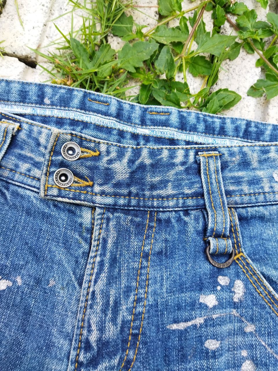 Nicole Club Vintage Nicole Club For Men Splatter Jeans Size US 33 - 5 Thumbnail