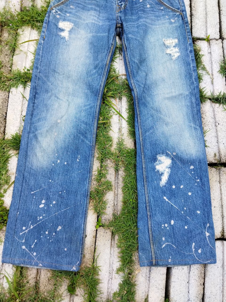 Nicole Club Vintage Nicole Club For Men Splatter Jeans Size US 33 - 3 Thumbnail