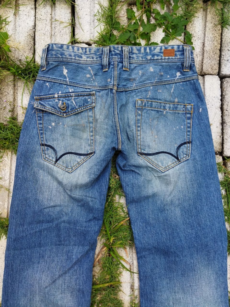 Nicole Club Vintage Nicole Club For Men Splatter Jeans Size US 33 - 8 Thumbnail
