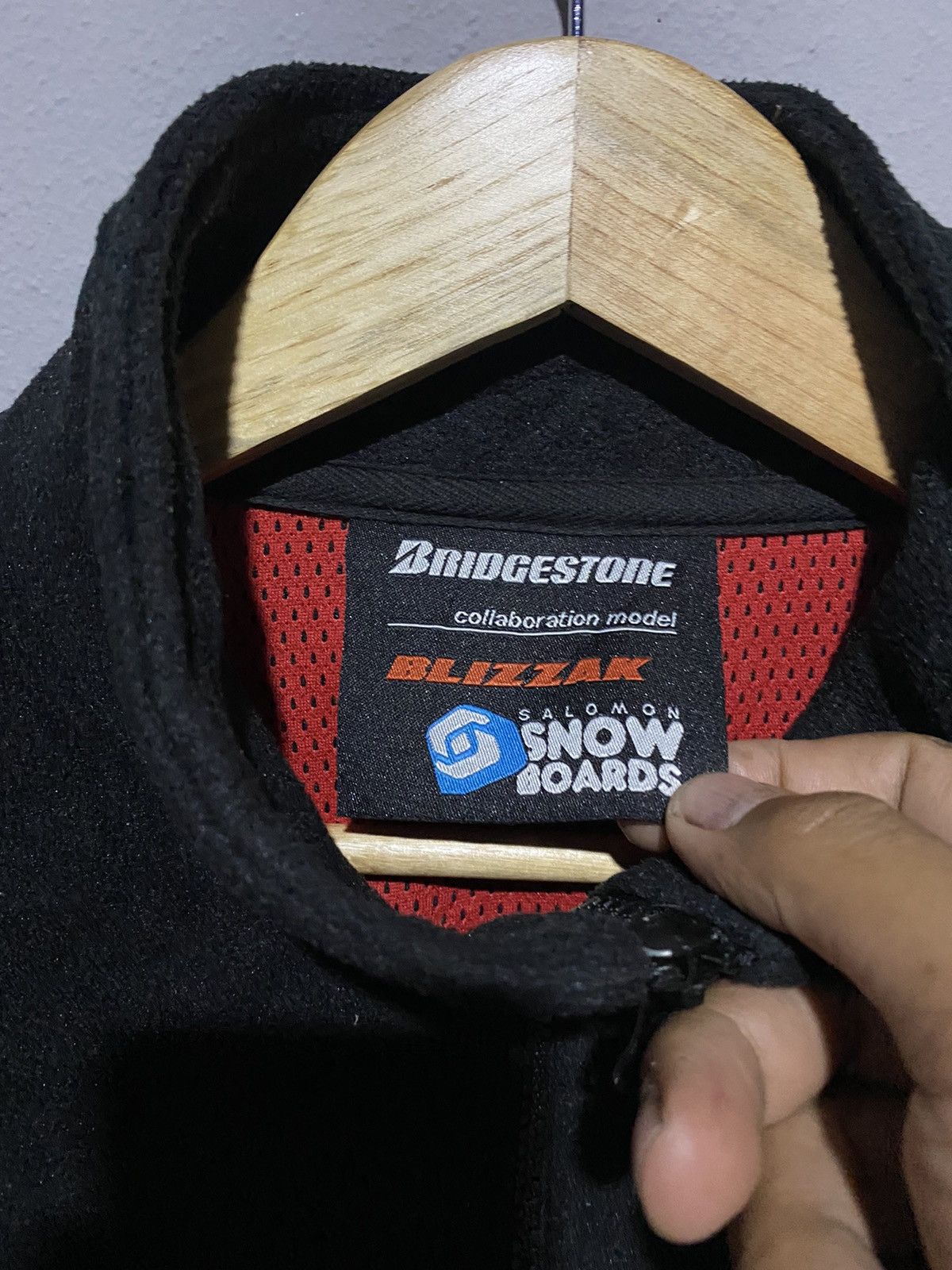 Japanese Brand × Salomon Vintage Bridgestone Blizzak x Salomon Snowboards Fleece Size US L / EU 52-54 / 3 - 5 Thumbnail