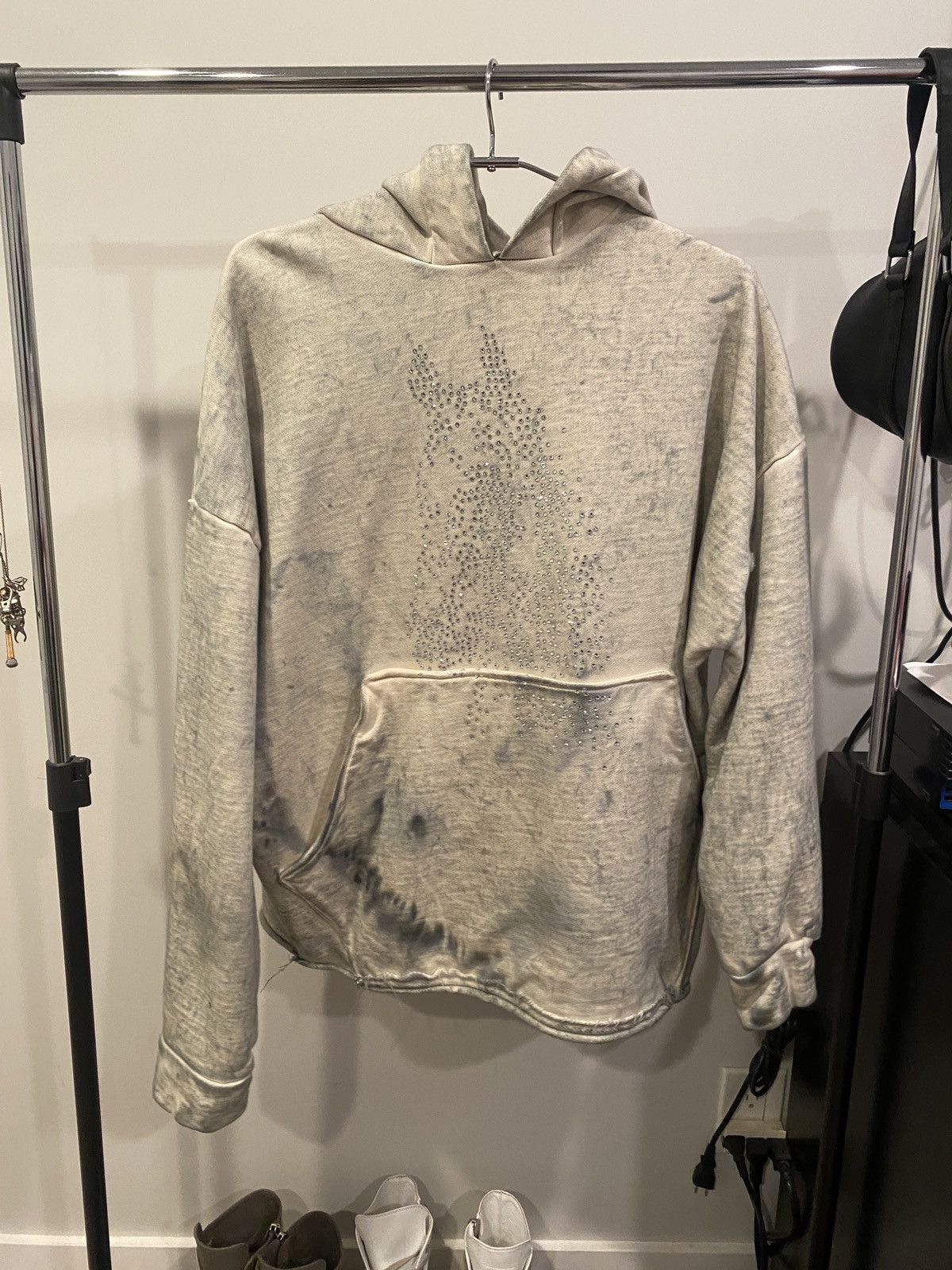 Vintage Alaskane tie dyed bejeweled hoodie Size US L / EU 52-54 / 3 - 1 Thumbnail