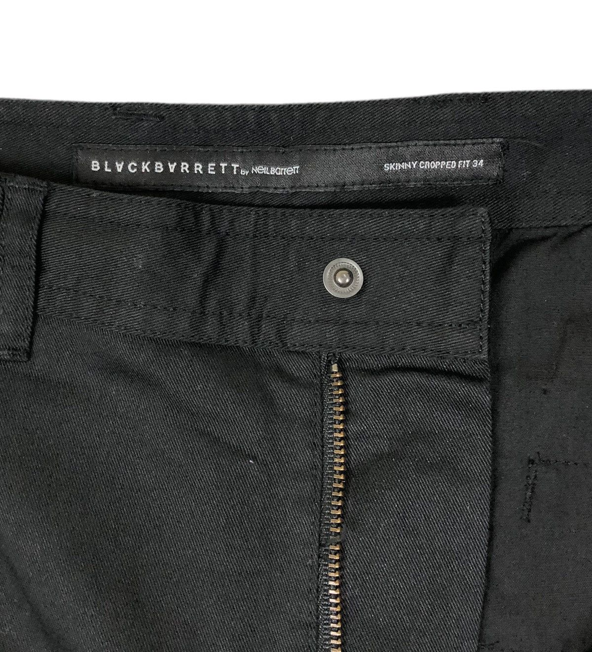 Neil Barrett Black Barrett by Neil Barrett Skinny Cropped Pants Size US 34 / EU 50 - 9 Thumbnail
