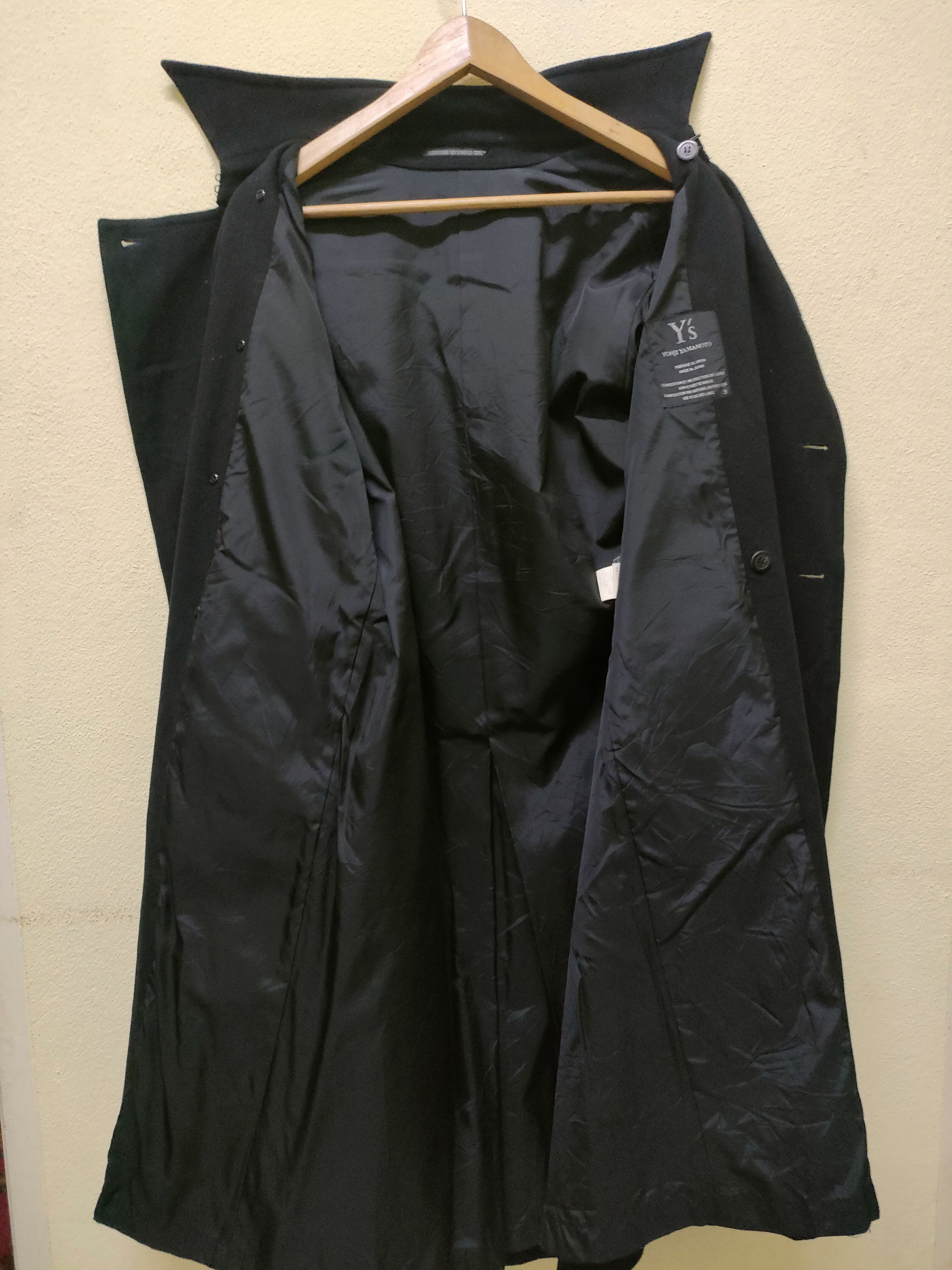 Y's × Yohji Yamamoto Yohji Yamamoto Wool Long Jacket Size US L / EU 52-54 / 3 - 9 Thumbnail
