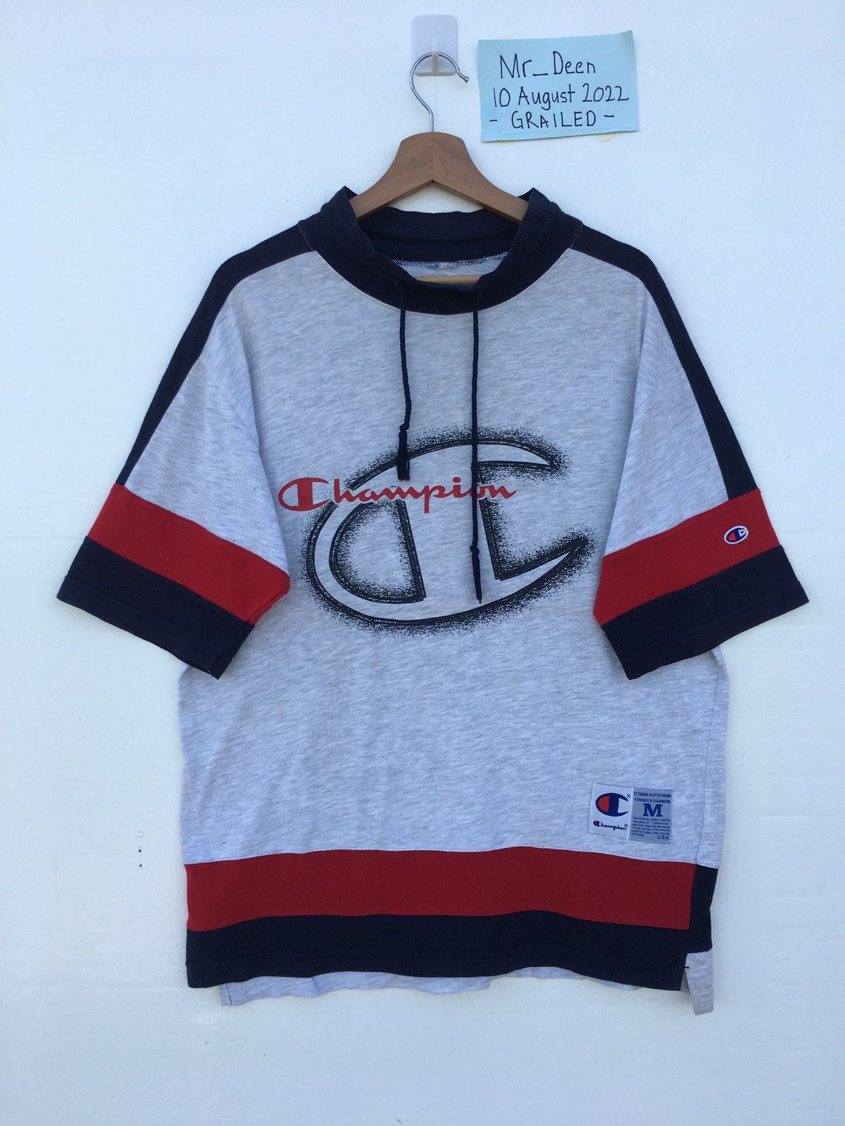 Champion Vintage 90s Champion Big Logo Streetwear Tshirt Size US L / EU 52-54 / 3 - 11 Thumbnail