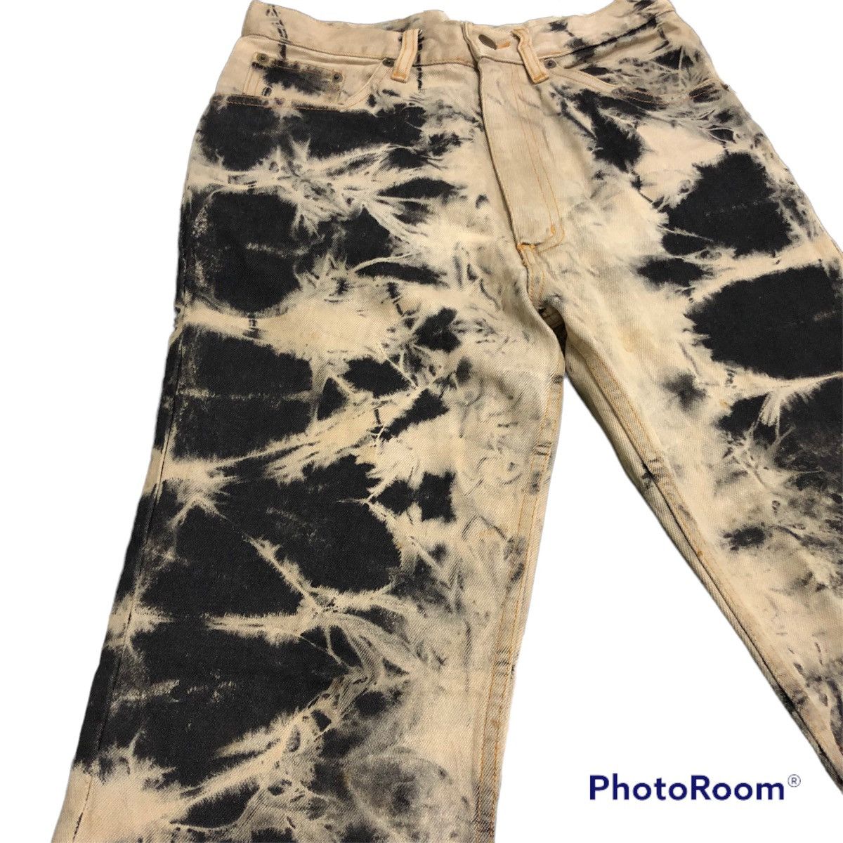 Japanese Brand Rare acid wash bootcut jeans like hysteric Size US 29 - 3 Thumbnail