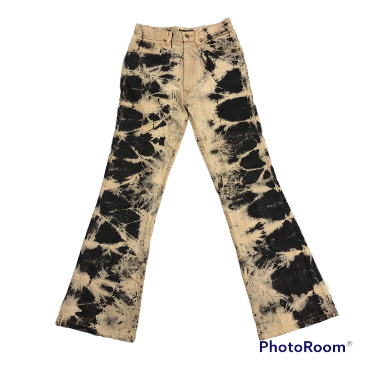 Japanese Brand Rare acid wash bootcut jeans like hysteric Size US 29 - 1 Thumbnail