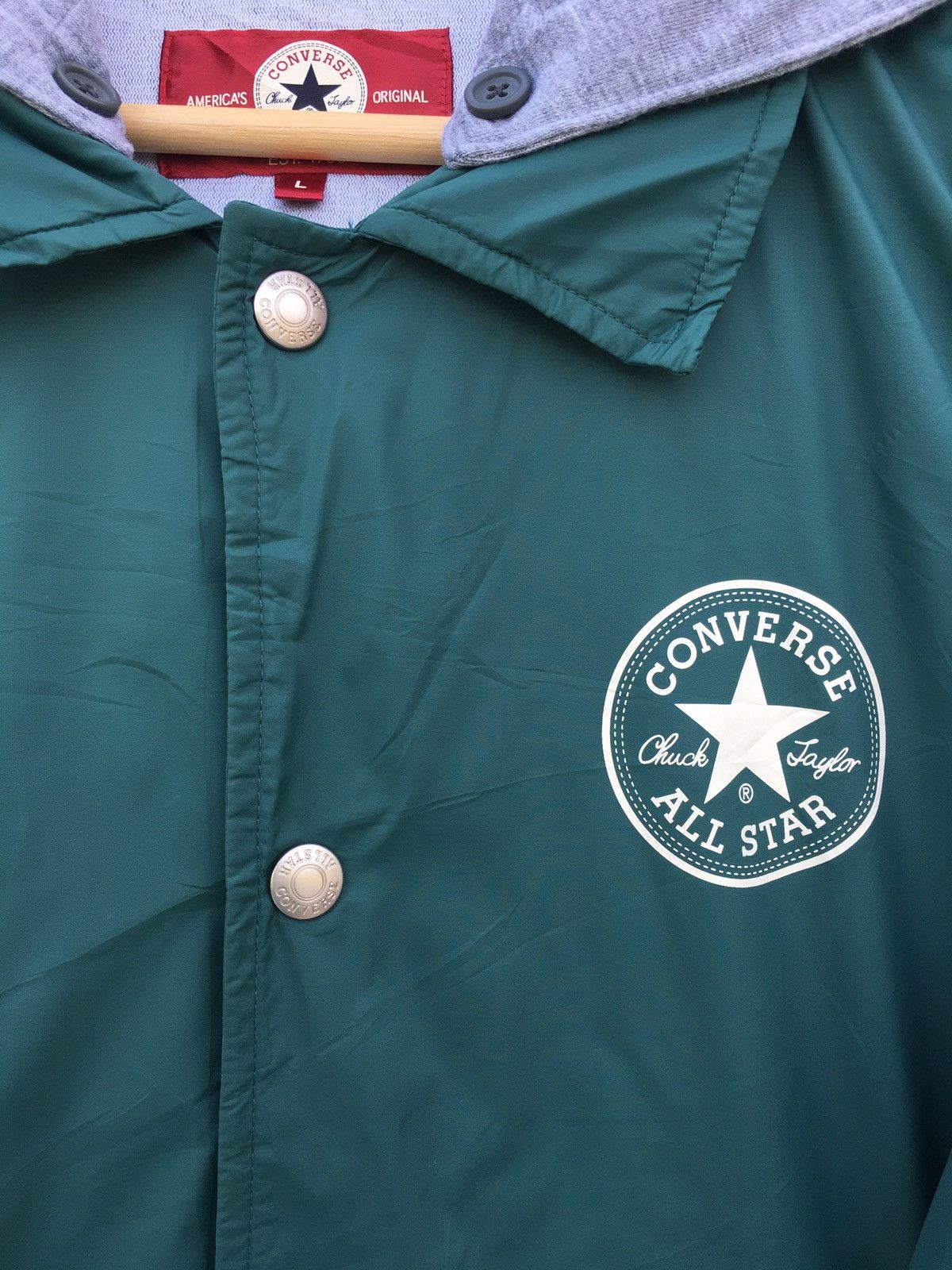 Converse Rare Vintage Converse Big Logo Hoodie Size US L / EU 52-54 / 3 - 12 Thumbnail