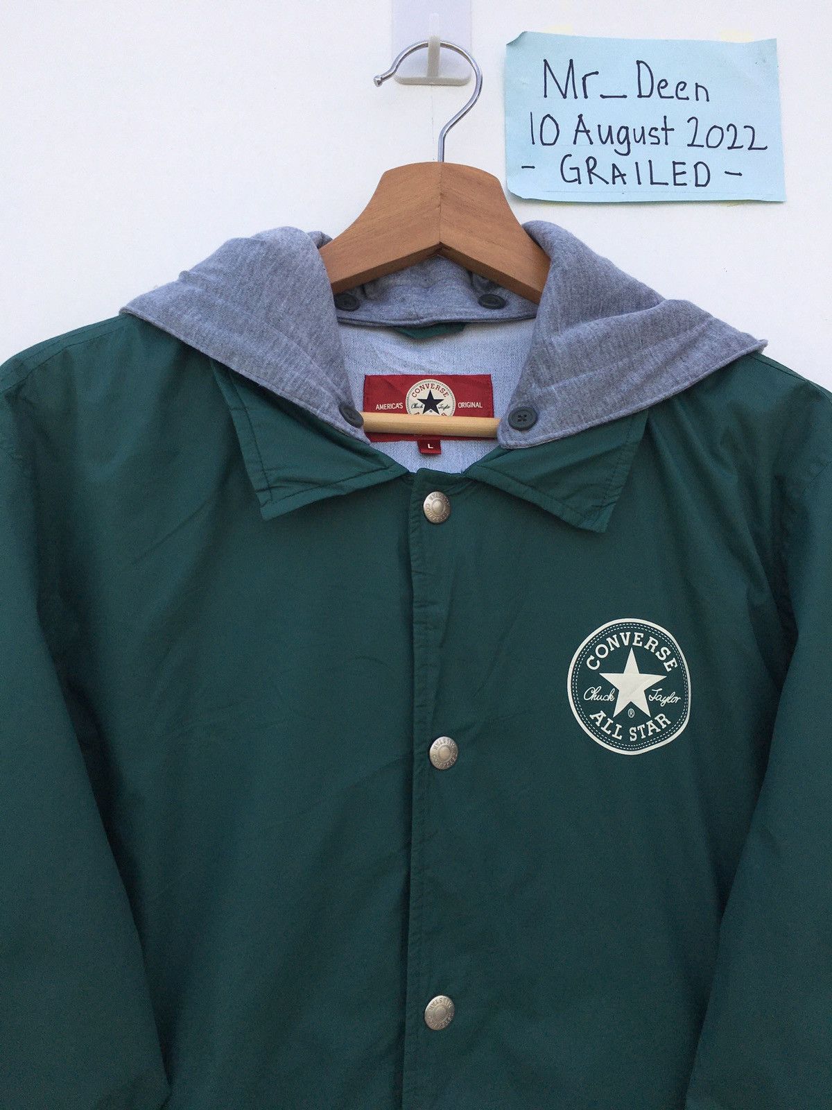 Converse Rare Vintage Converse Big Logo Hoodie Size US L / EU 52-54 / 3 - 11 Thumbnail