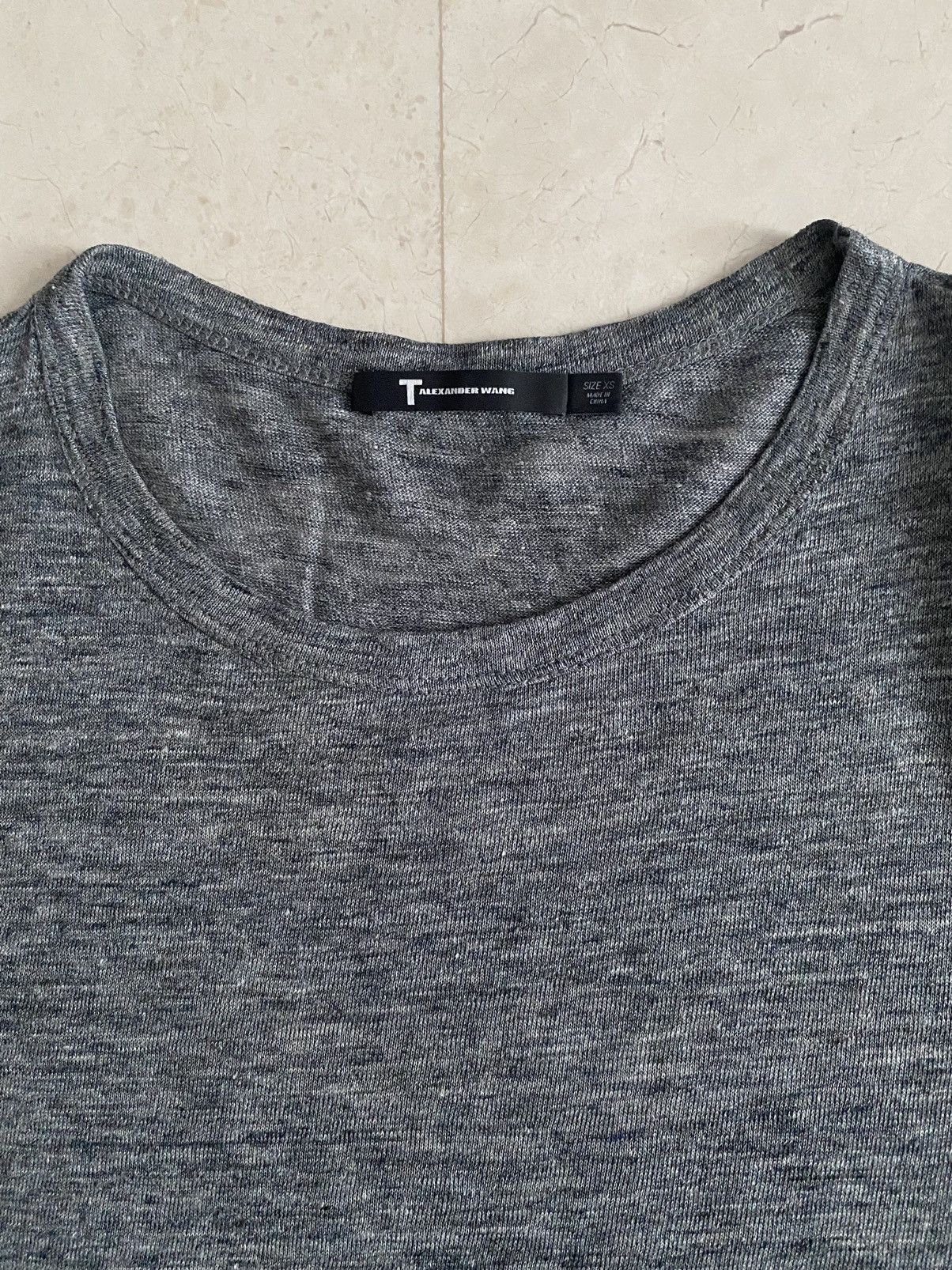 Alexander Wang Heather Linen T-Shirt Size US XS / EU 42 / 0 - 2 Thumbnail