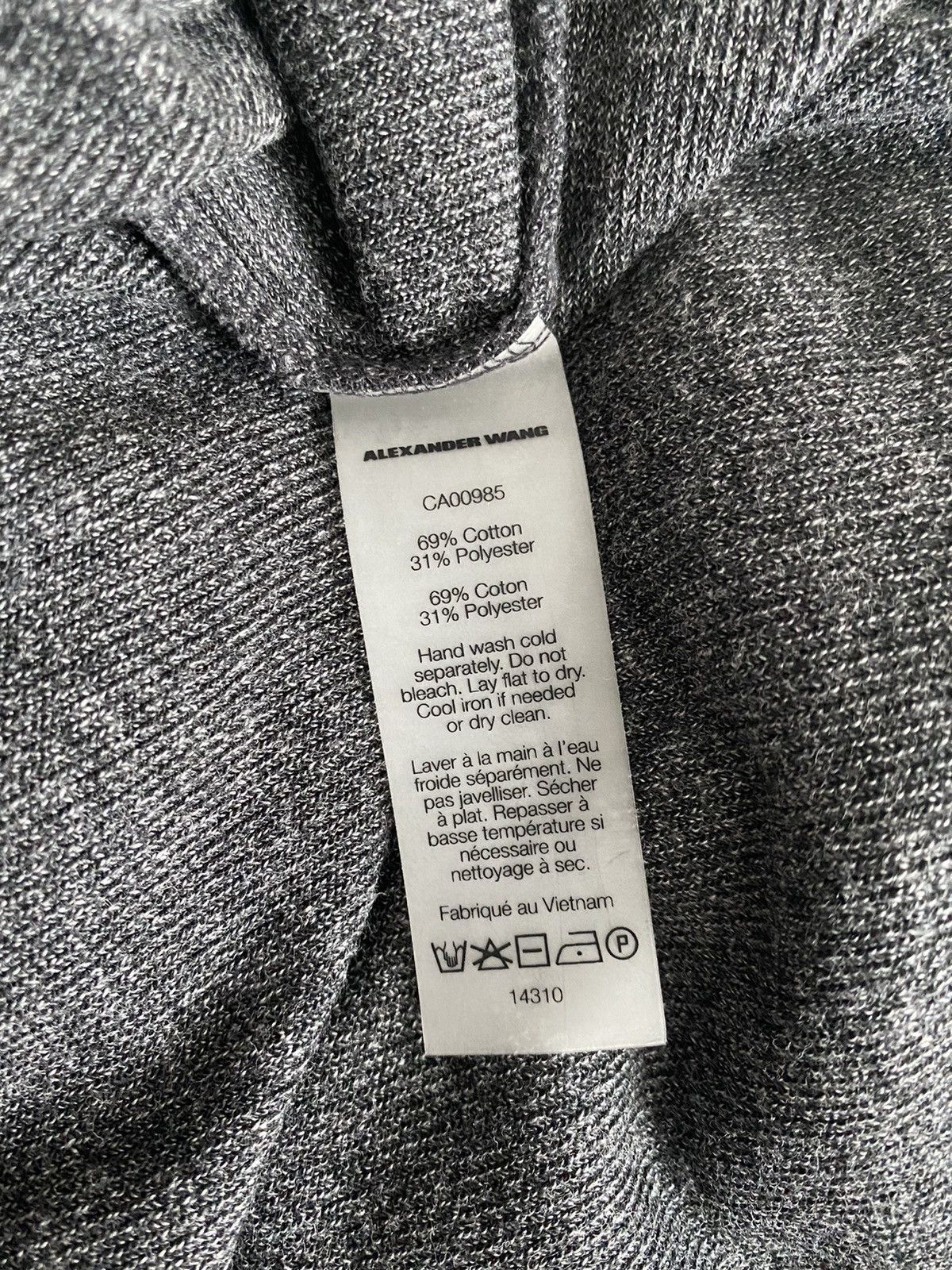 Alexander Wang Terry Cloth T-Shirt Size US XS / EU 42 / 0 - 3 Thumbnail