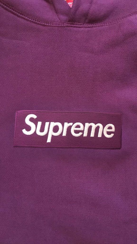 Supreme burgundy box logo hoodie sale