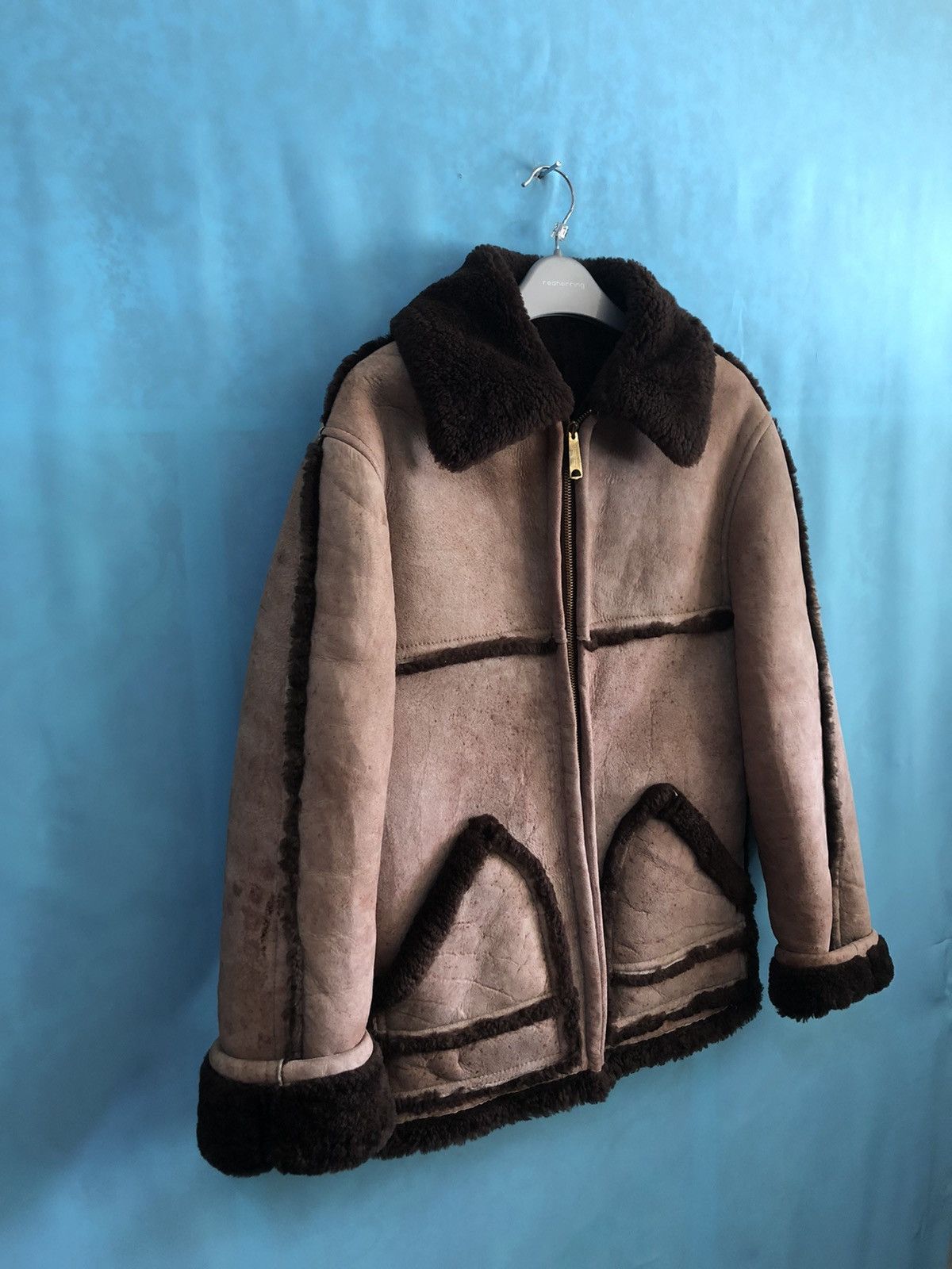 Vintage matterhorn napa california sheepskin bomber shearling Size US XXS / EU 40 - 4 Thumbnail