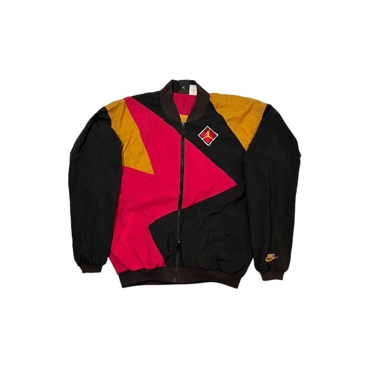 Jordan Brand × Nike × Vintage 1992 Nike Jordan Retro 7 Zip Pullover Size US S / EU 44-46 / 1 - 1 Thumbnail